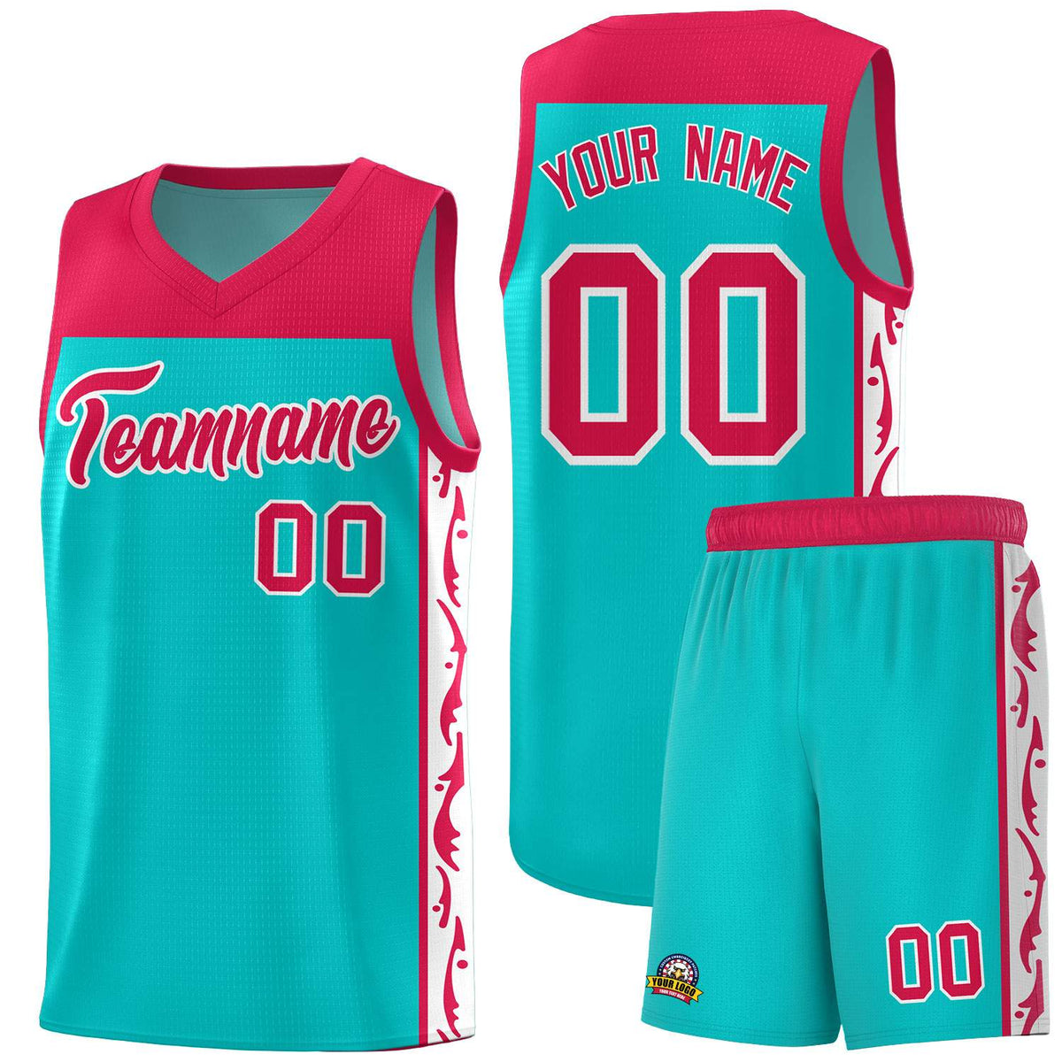 Custom Bright Green Side Pattern Sports Uniform Basketball Jersey|KXKSHOP