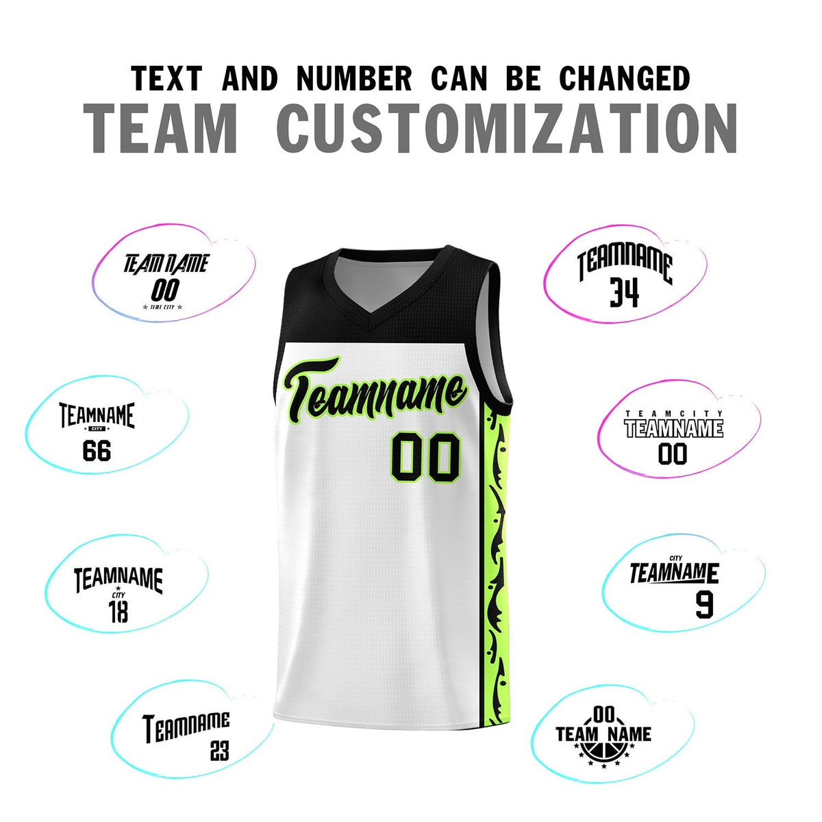 Custom White Side Pattern Sports Uniform Basketball Jersey|KXKSHOP