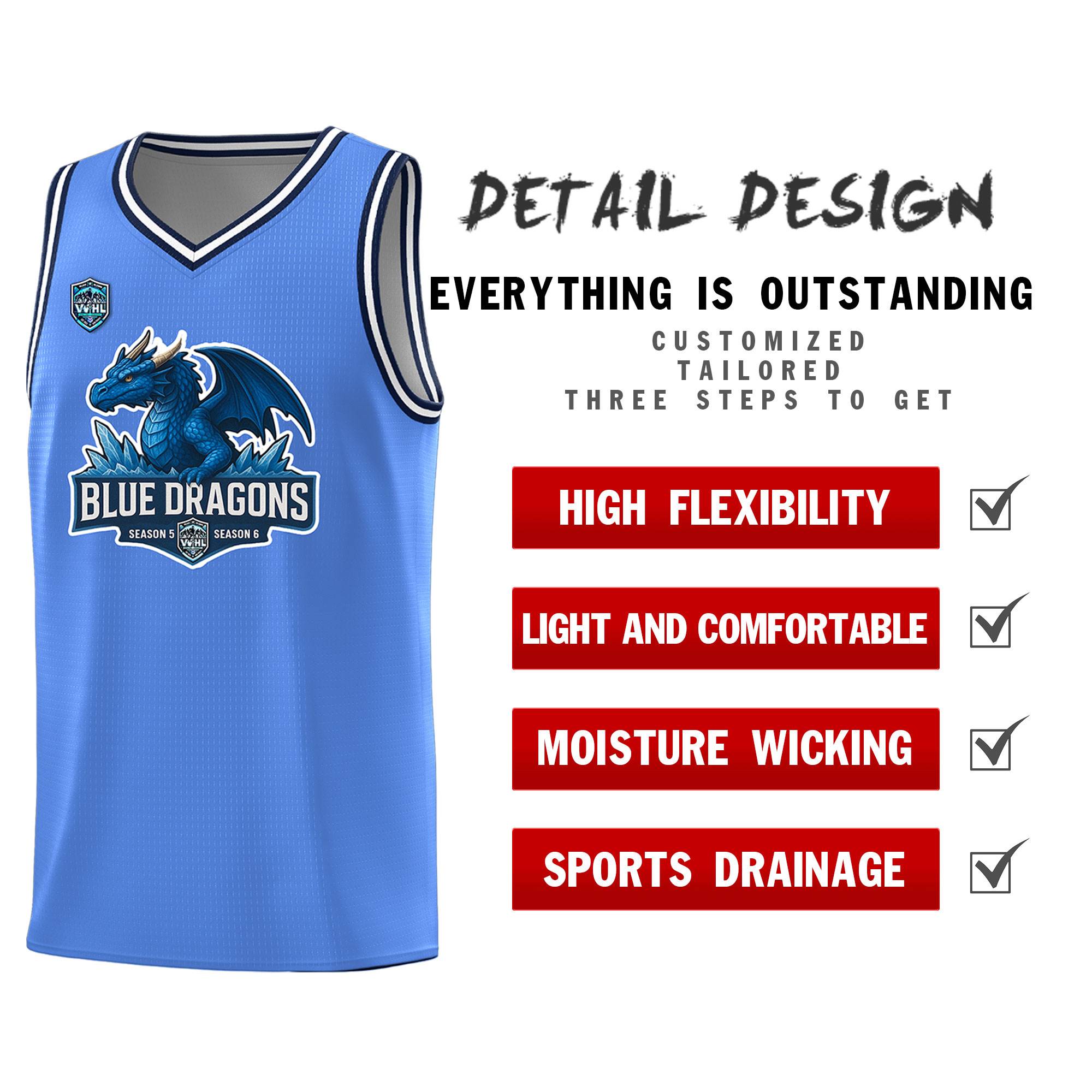 VVHL Powder Blue S7-blue-dragons Tops Basketball Jersey|KXKSHOP