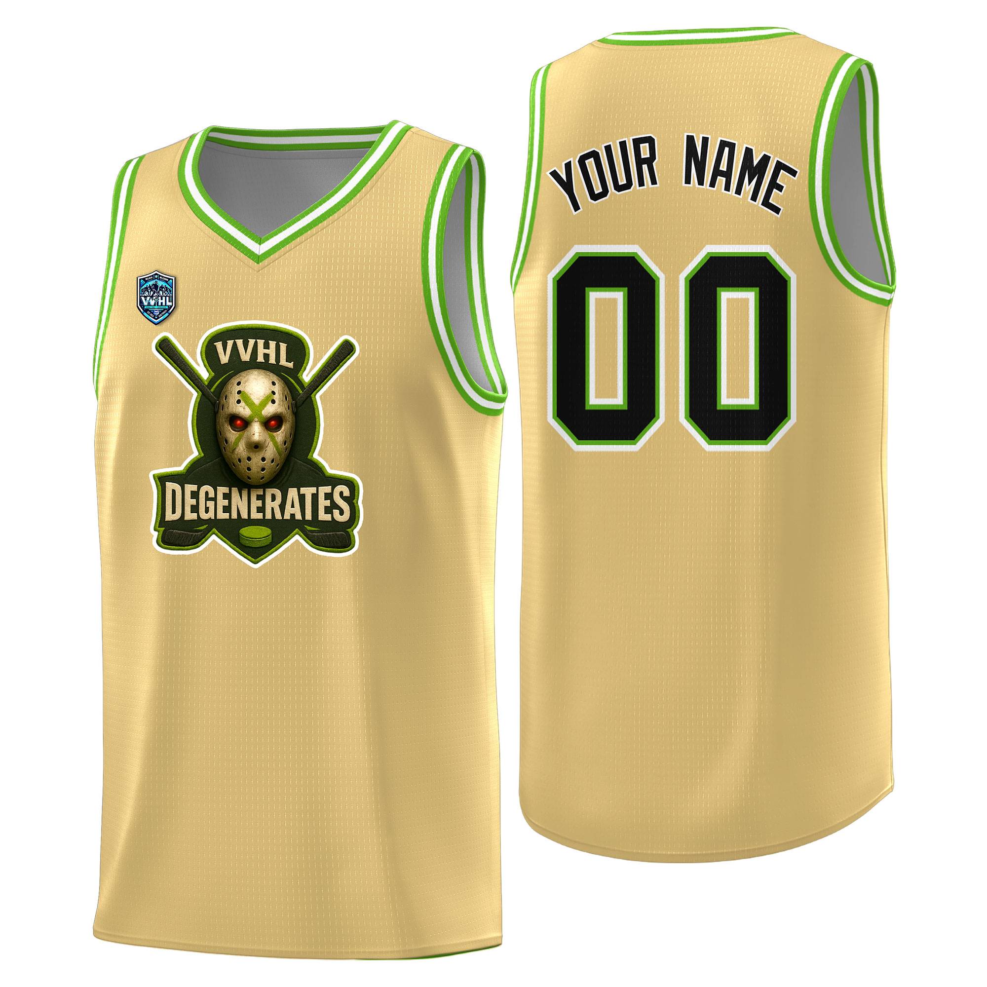 VVHL Khaki S7-Degenerates-1 Tops Basketball Jersey|KXKSHOP