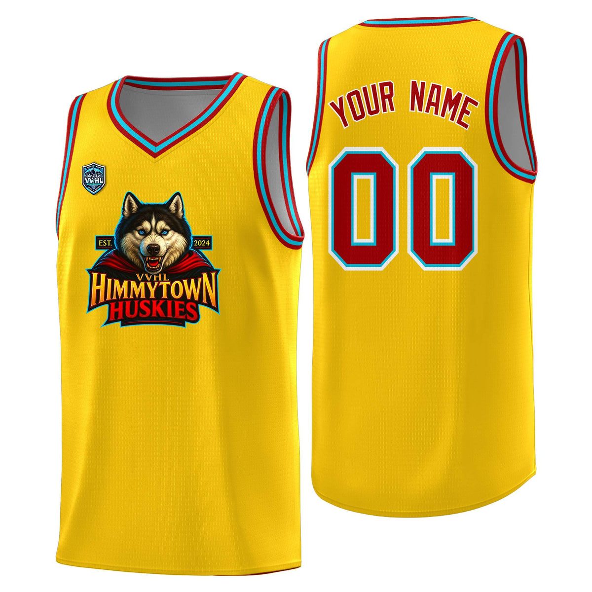 VVHL Gold S7-Himmytown-huskies-1 Tops Basketball Jersey|KXKSHOP