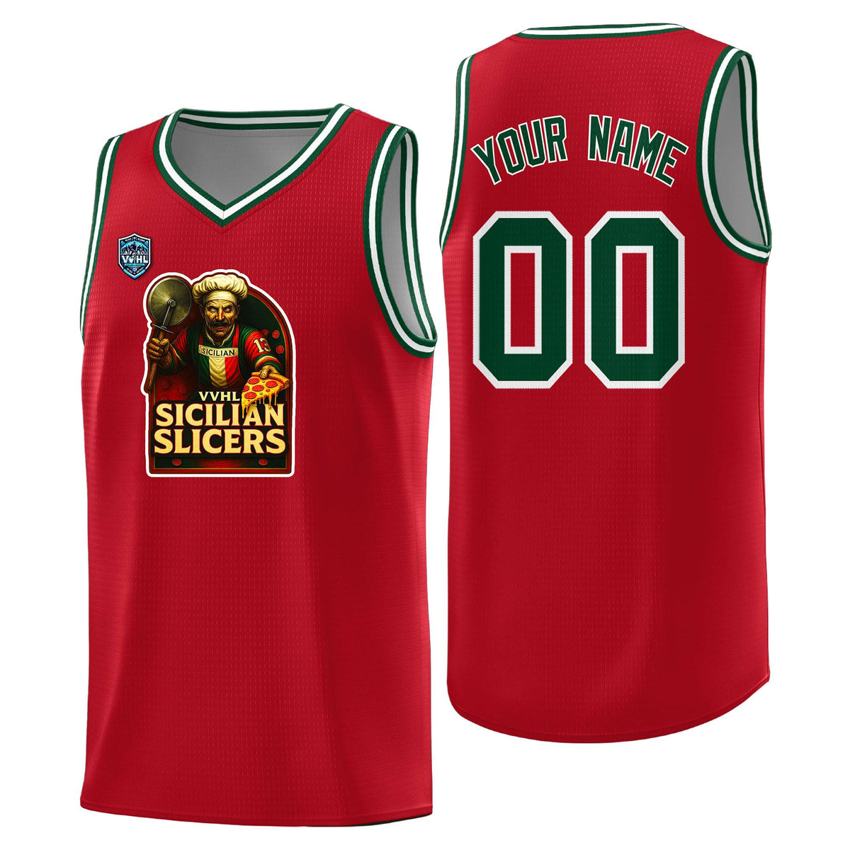 VVHL Red S7-Sicilian-Slicers Tops Basketball Jersey|KXKSHOP