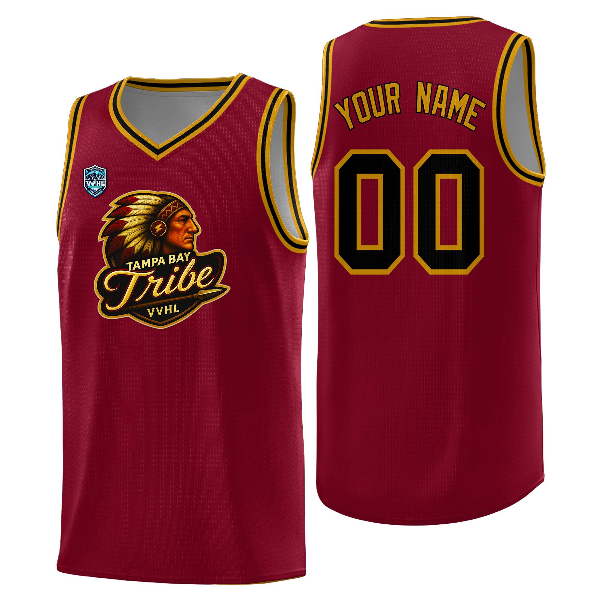 VVHL Crimson S7-Tampa-bay-tribe Tops Basketball Jersey|KXKSHOP