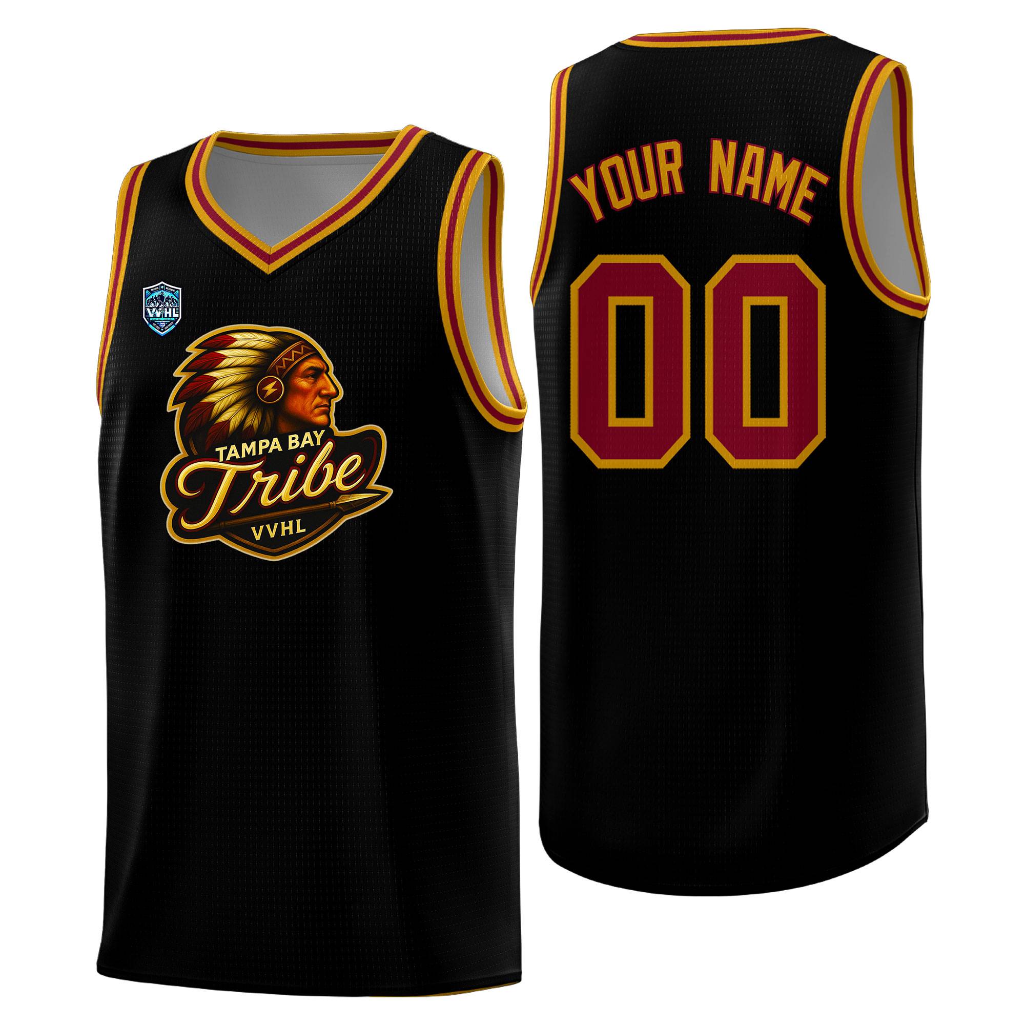 VVHL Black S7-Tampa-bay-tribe-1 Tops Basketball Jersey|KXKSHOP