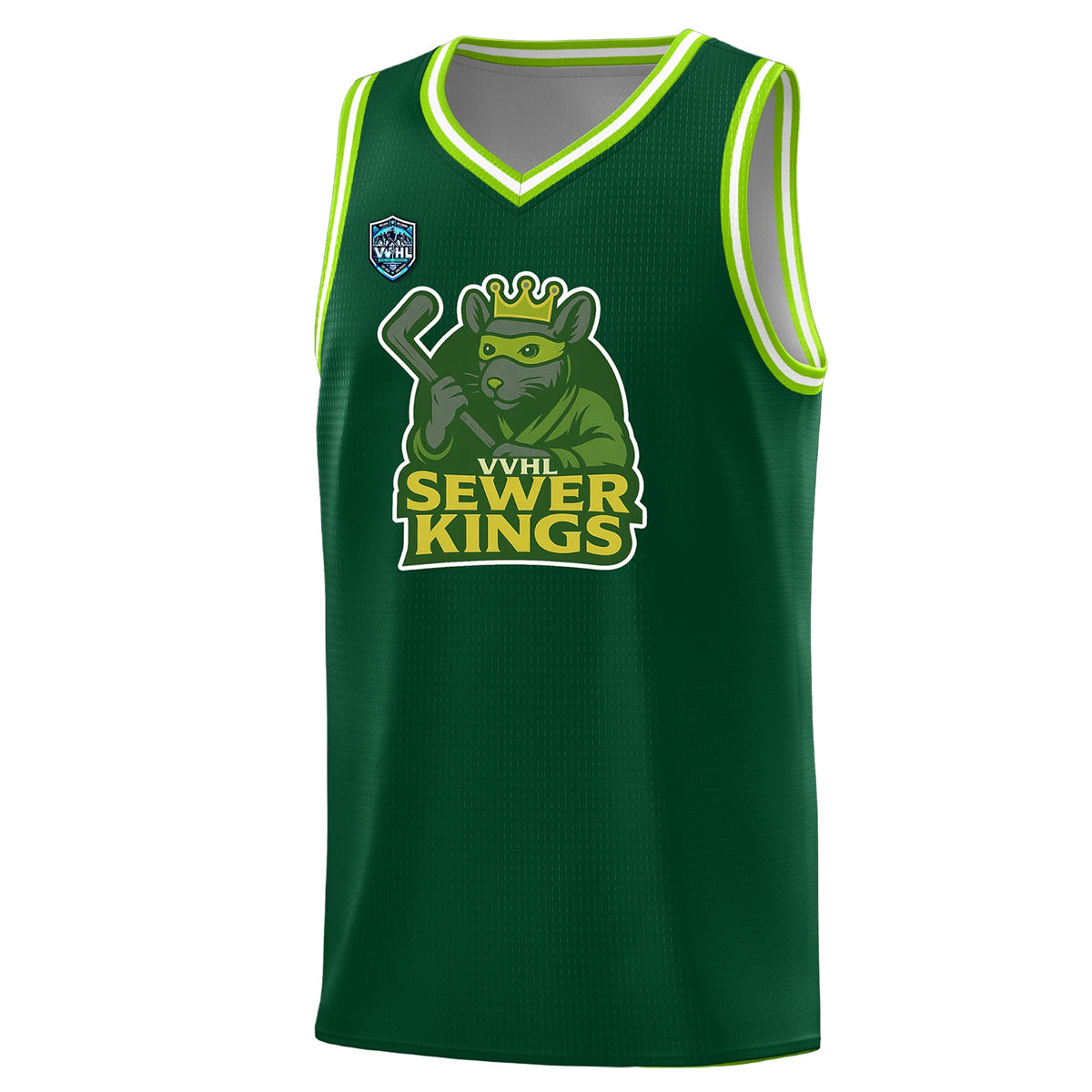 VVHL Green S7-Sewer-Kings-1 Tops Basketball Jersey|KXKSHOP