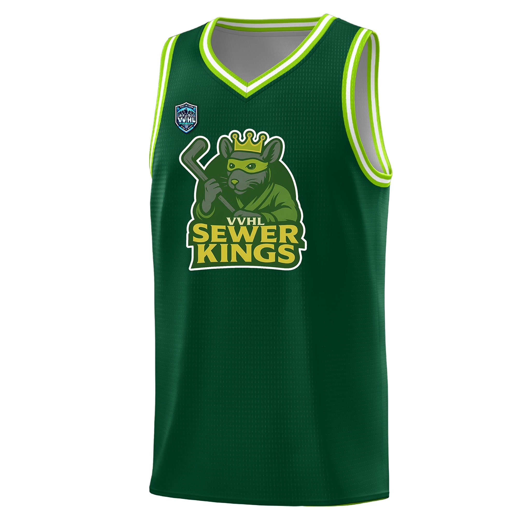 VVHL Green S7-Sewer-Kings-1 Tops Basketball Jersey|KXKSHOP