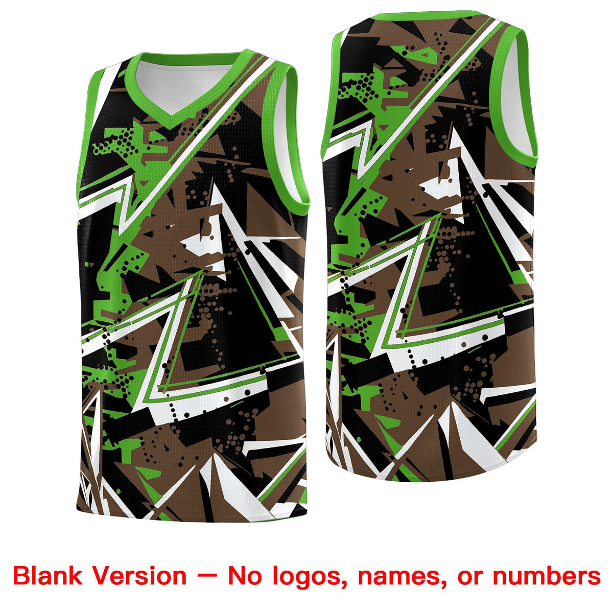 Custom Youth Basketball Jerseys Light Brown Light Green Abstract Graffiti Personalized Street Style Uniform