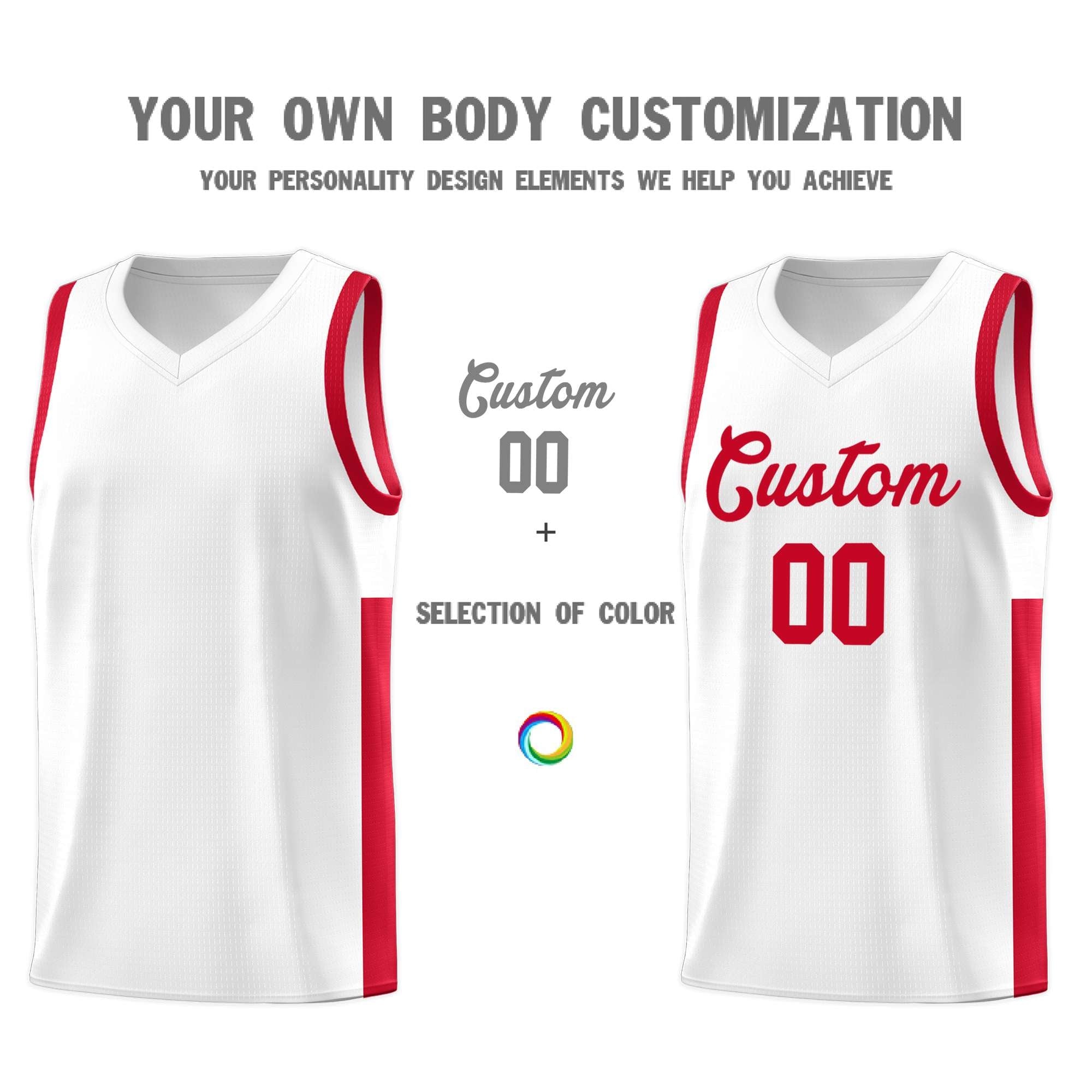 Custom Neon Green Navy-White Side Two-Tone Classic Sports Uniform Basketball Jersey |KXKSHOP