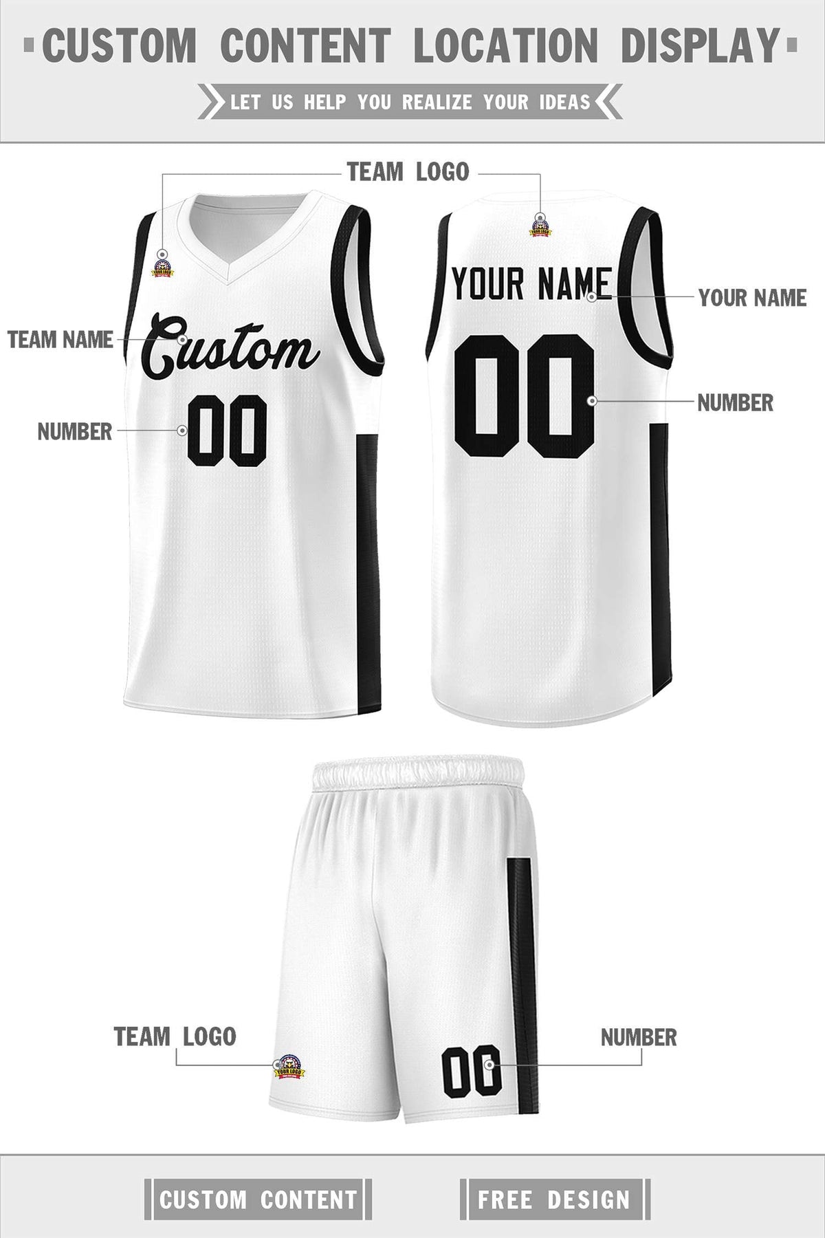 Custom Neon Green Navy-White Side Two-Tone Classic Sports Uniform Basketball Jersey |KXKSHOP
