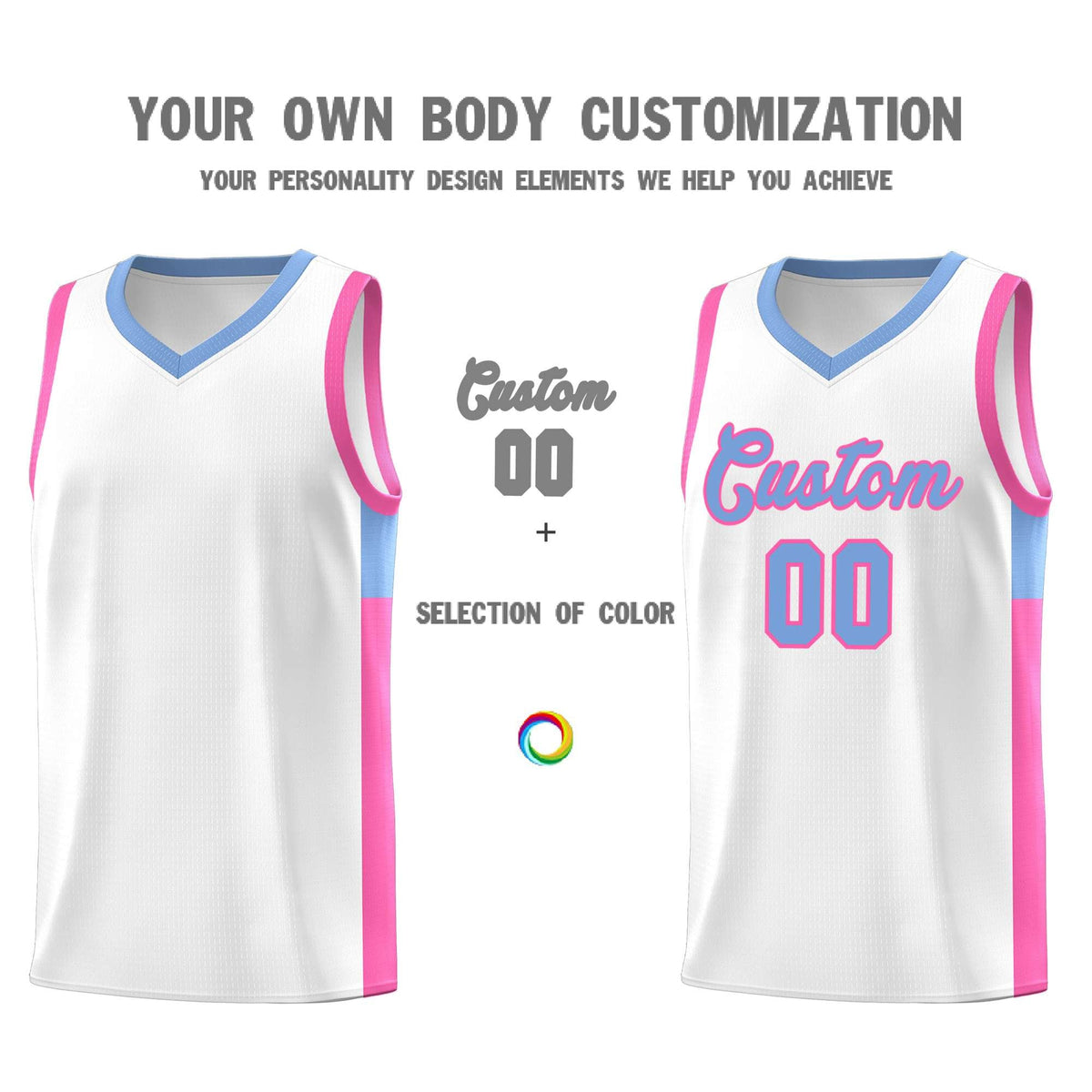 Custom Neon Green Navy-White Side Two-Tone Classic Sports Uniform Basketball Jersey |KXKSHOP