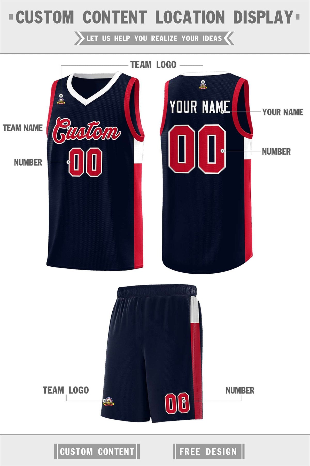 Custom Neon Green Navy-White Side Two-Tone Classic Sports Uniform Basketball Jersey |KXKSHOP