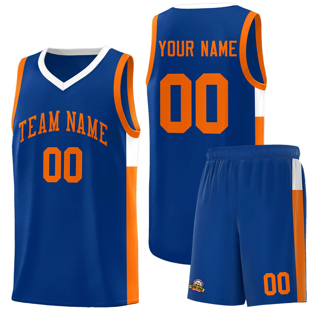 Custom Neon Green Navy-White Side Two-Tone Classic Sports Uniform Basketball Jersey |KXKSHOP
