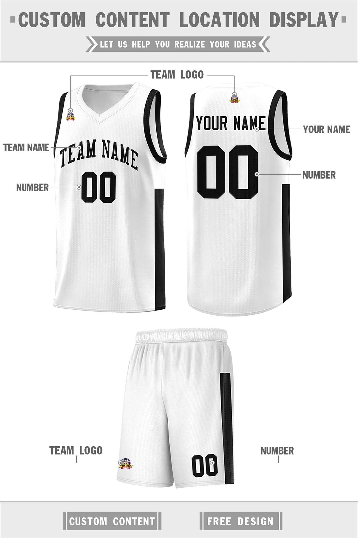 Custom Neon Green Navy-White Side Two-Tone Classic Sports Uniform Basketball Jersey |KXKSHOP
