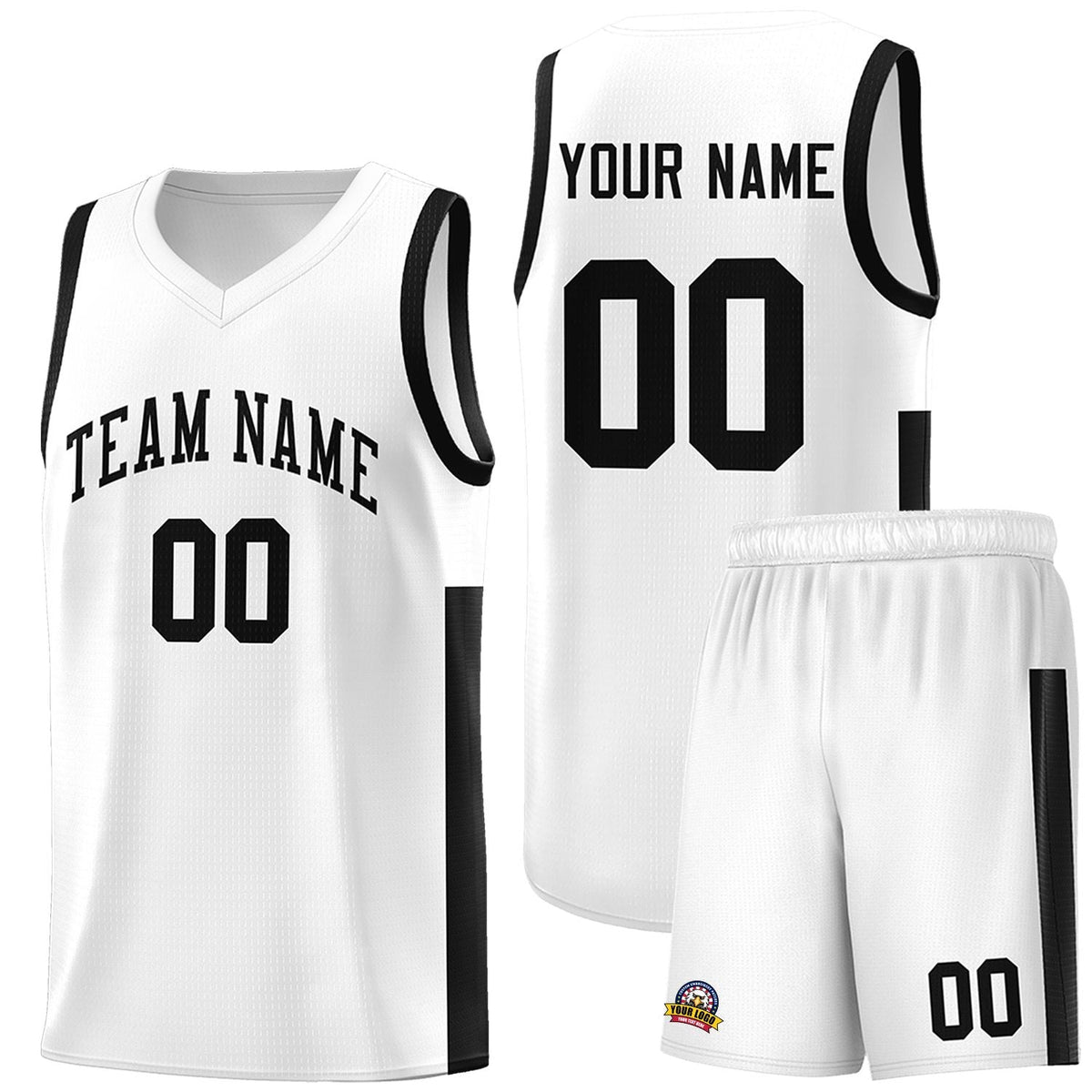 Custom Neon Green Navy-White Side Two-Tone Classic Sports Uniform Basketball Jersey |KXKSHOP