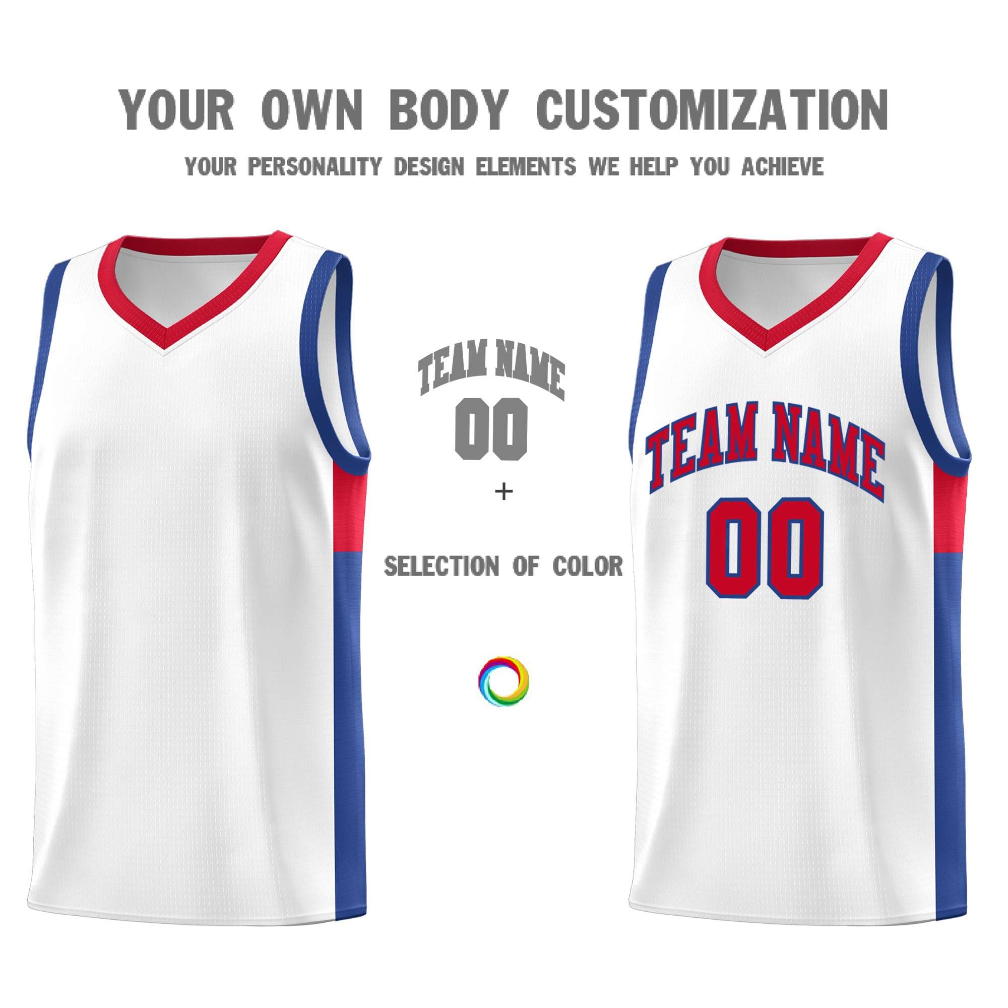 Custom Neon Green Navy-White Side Two-Tone Classic Sports Uniform Basketball Jersey |KXKSHOP