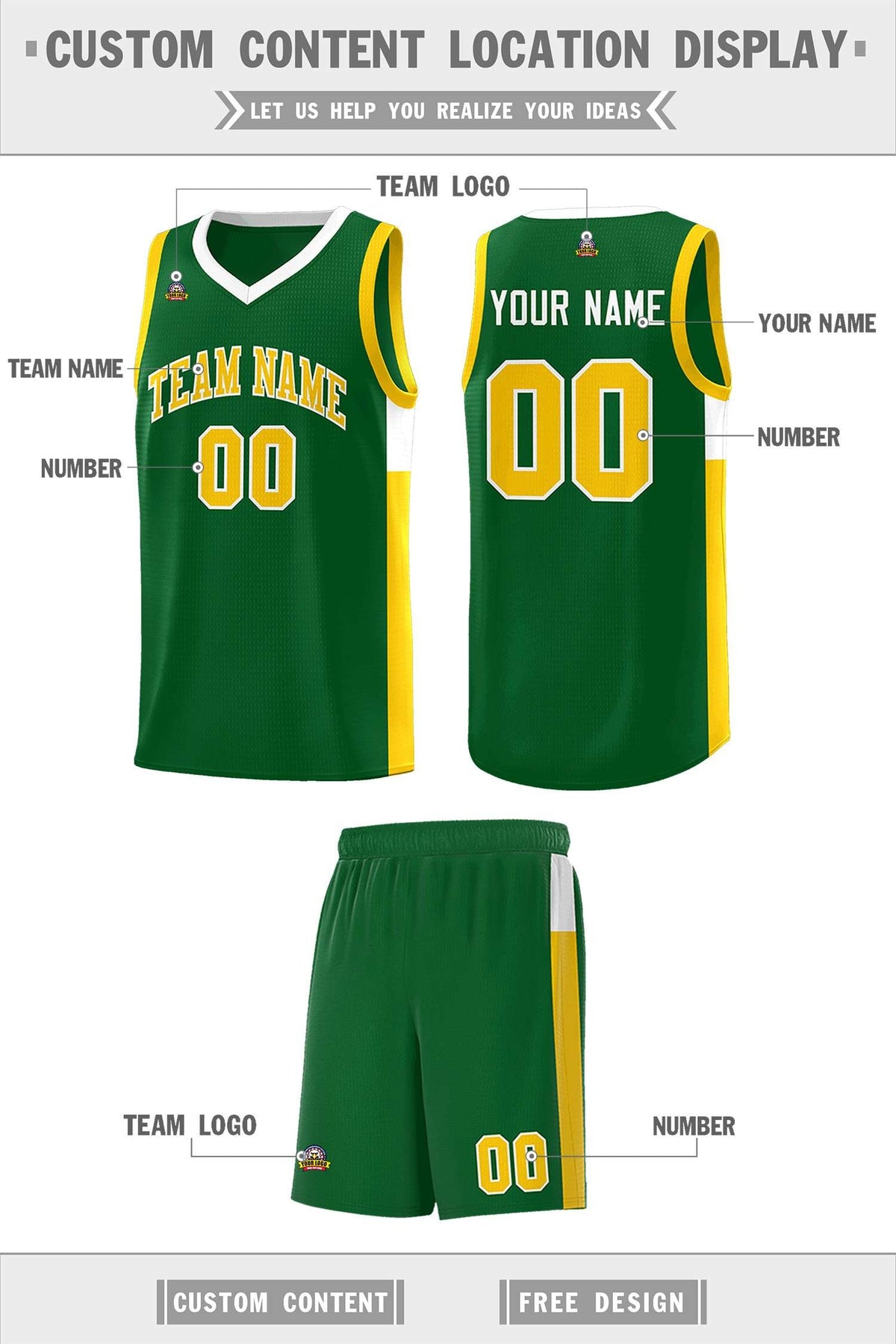 Custom Neon Green Navy-White Side Two-Tone Classic Sports Uniform Basketball Jersey |KXKSHOP