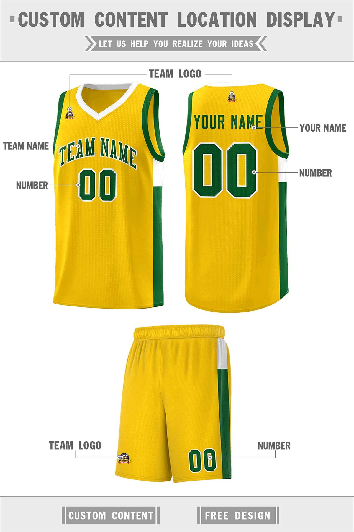 Custom Neon Green Navy-White Side Two-Tone Classic Sports Uniform Basketball Jersey |KXKSHOP