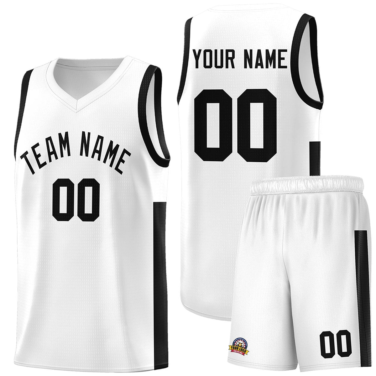 Custom Neon Green Navy-White Side Two-Tone Classic Sports Uniform Basketball Jersey |KXKSHOP