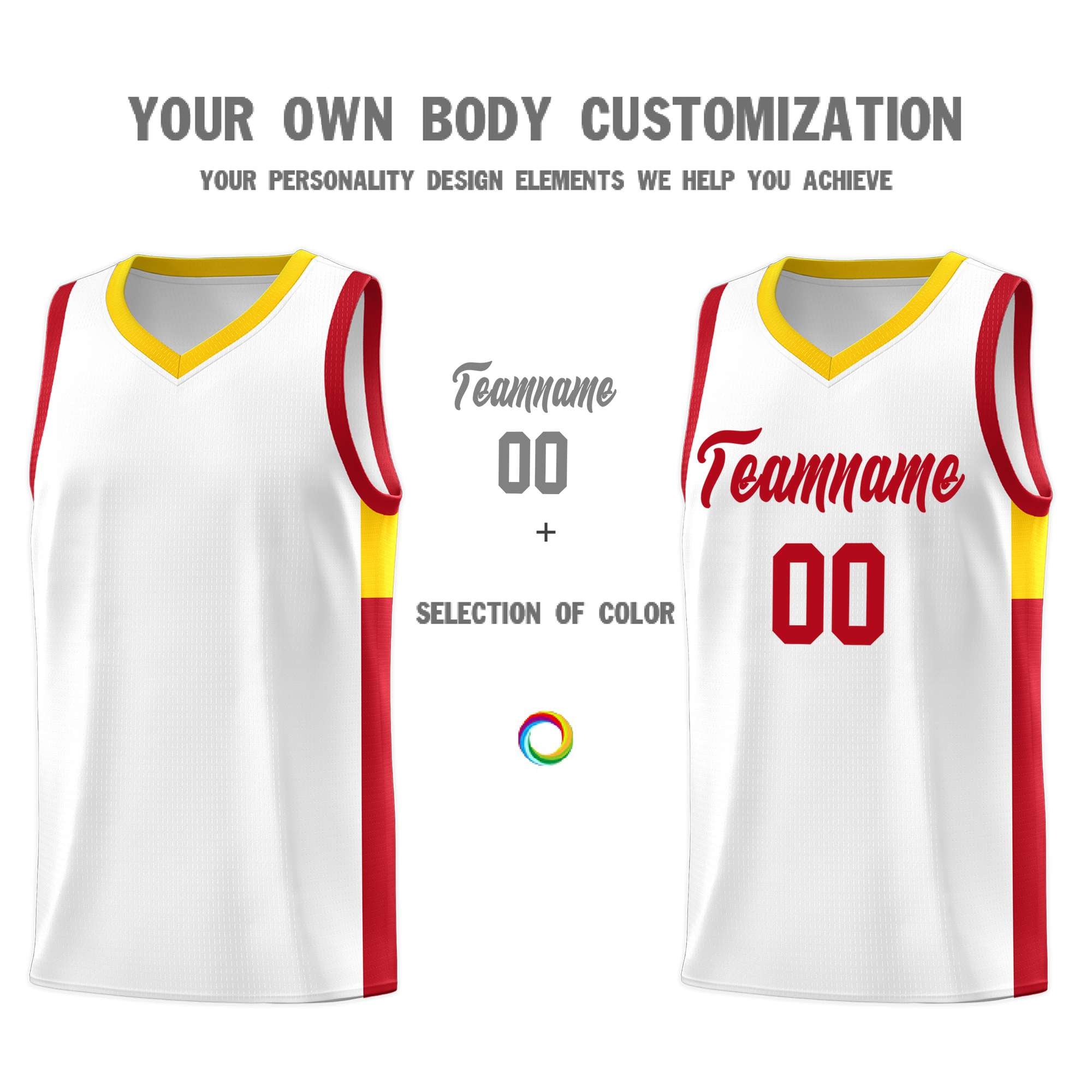 Custom Neon Green Navy-White Side Two-Tone Classic Sports Uniform Basketball Jersey |KXKSHOP