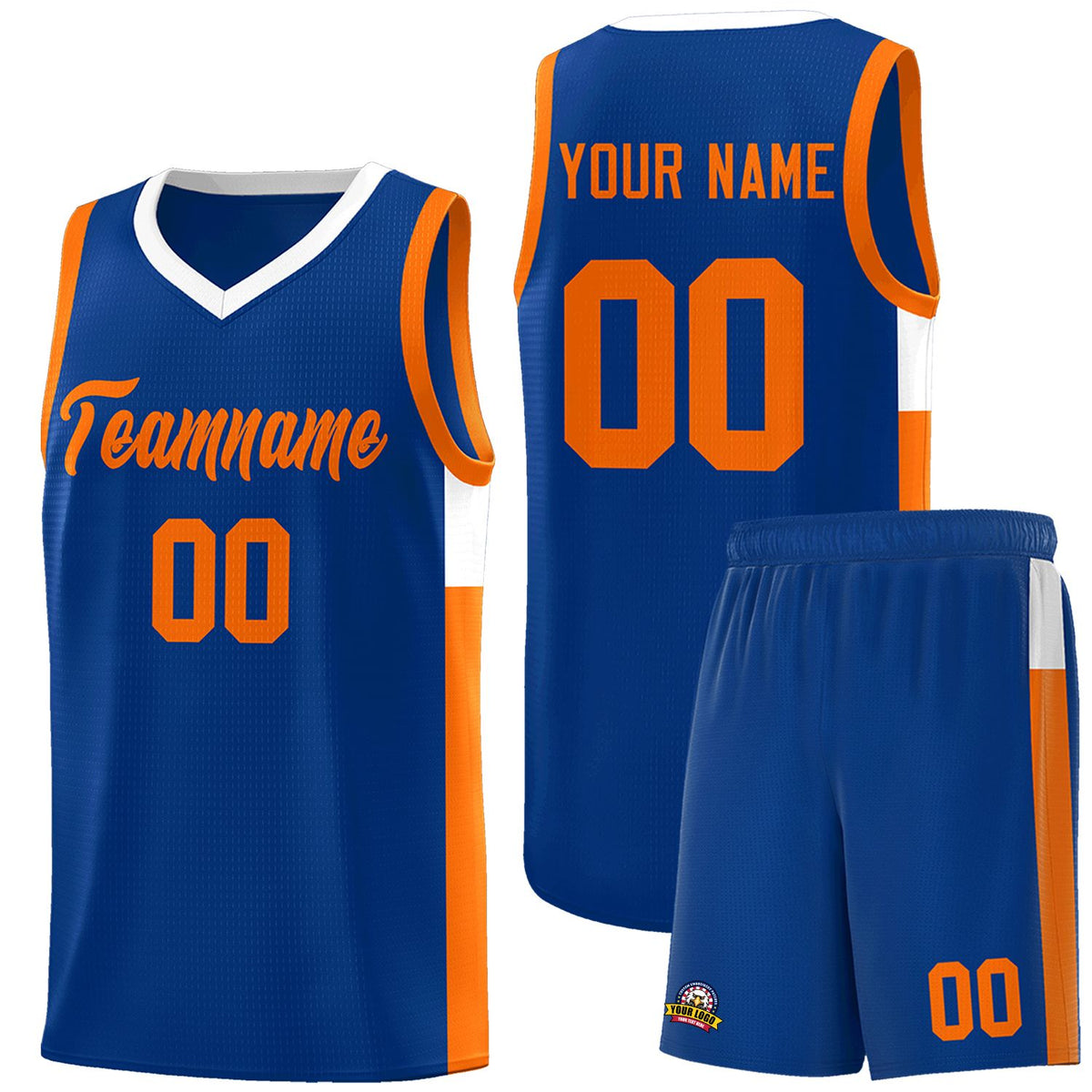 Custom Neon Green Navy-White Side Two-Tone Classic Sports Uniform Basketball Jersey |KXKSHOP