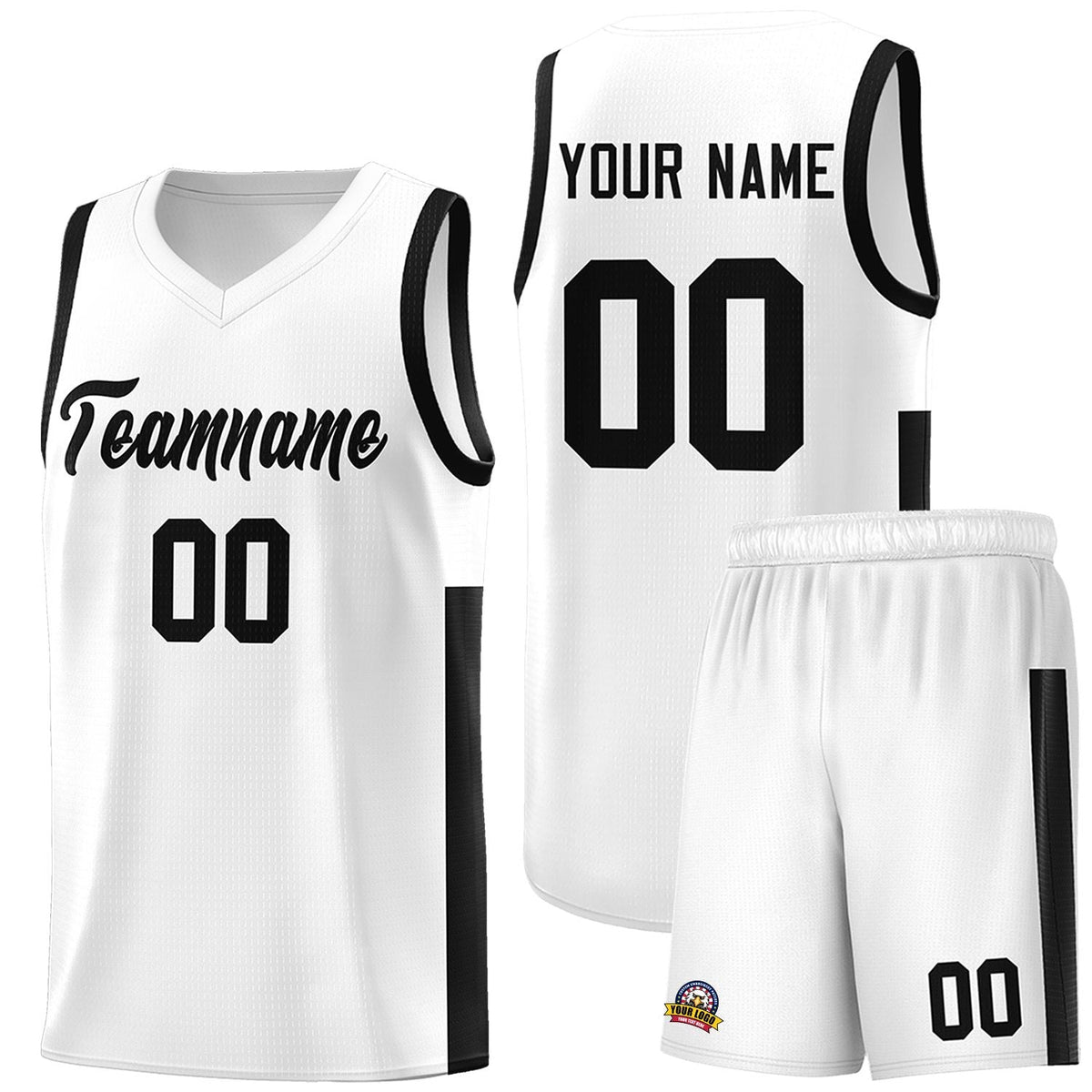Custom Neon Green Navy-White Side Two-Tone Classic Sports Uniform Basketball Jersey |KXKSHOP