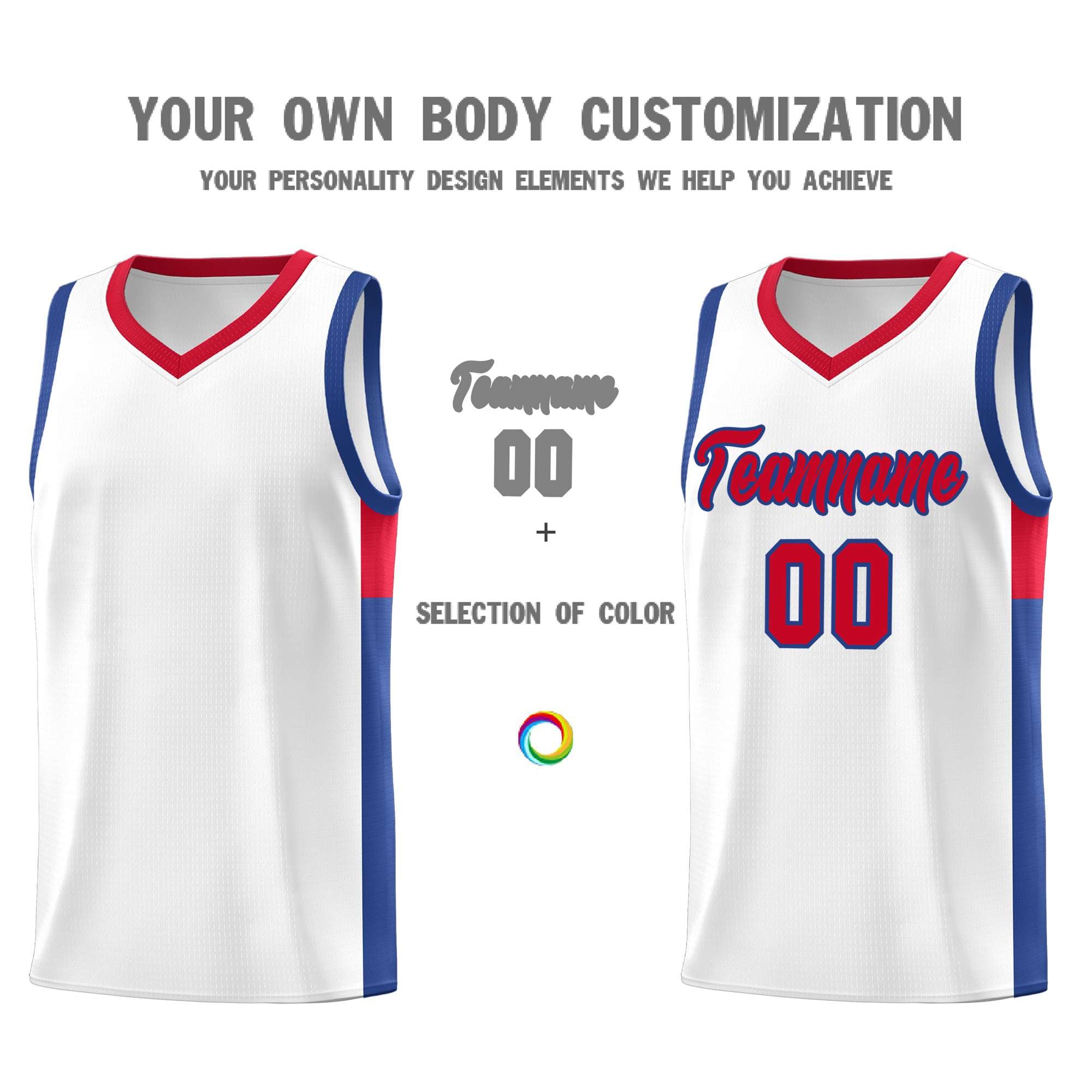 Custom Neon Green Navy-White Side Two-Tone Classic Sports Uniform Basketball Jersey |KXKSHOP
