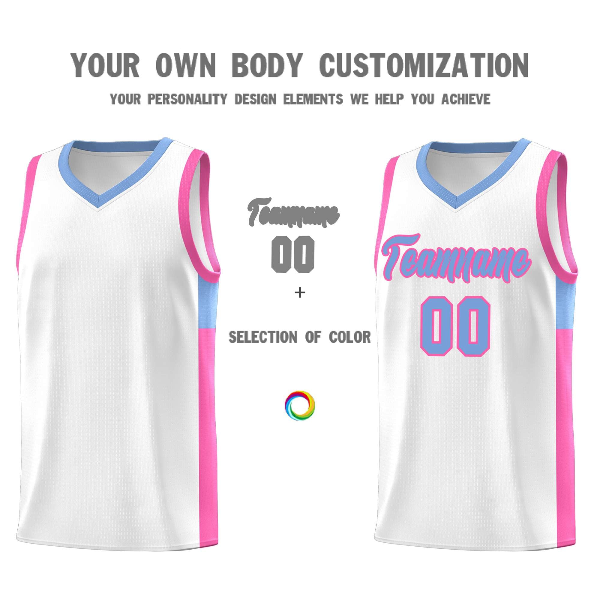 Custom Neon Green Navy-White Side Two-Tone Classic Sports Uniform Basketball Jersey |KXKSHOP