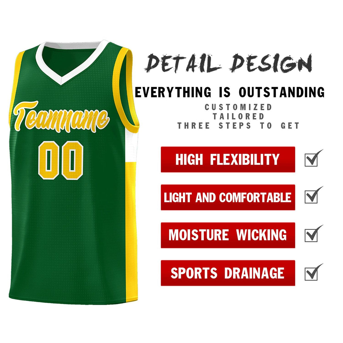 Custom Neon Green Navy-White Side Two-Tone Classic Sports Uniform Basketball Jersey |KXKSHOP