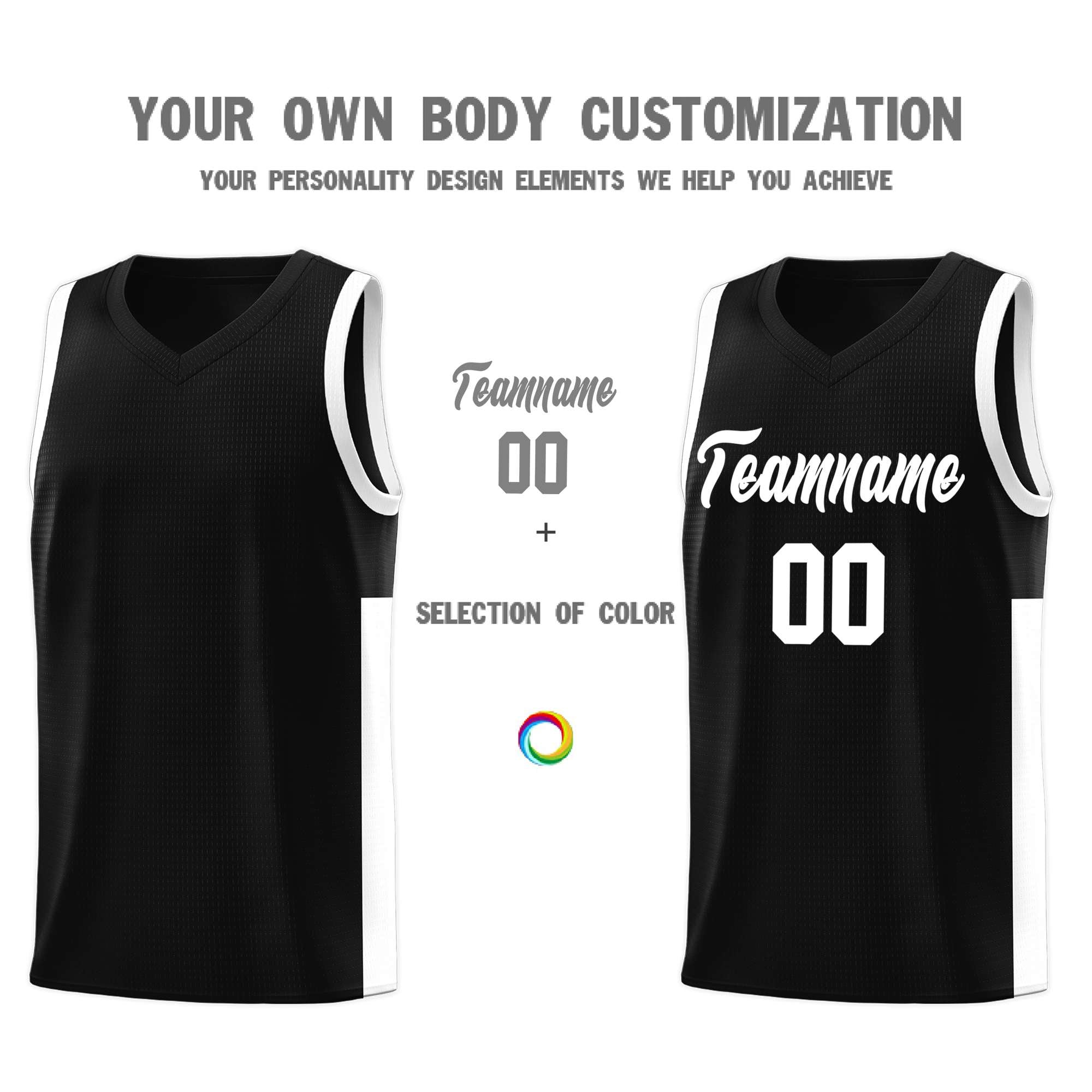Custom Neon Green Navy-White Side Two-Tone Classic Sports Uniform Basketball Jersey |KXKSHOP
