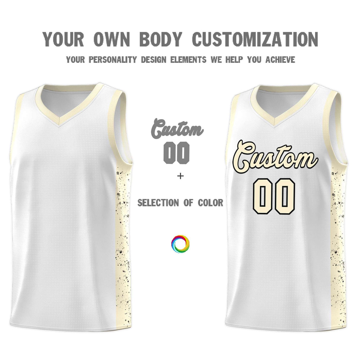 Custom Neon Green Navy-White Side Two-Tone Classic Sports Uniform Basketball Jersey |KXKSHOP