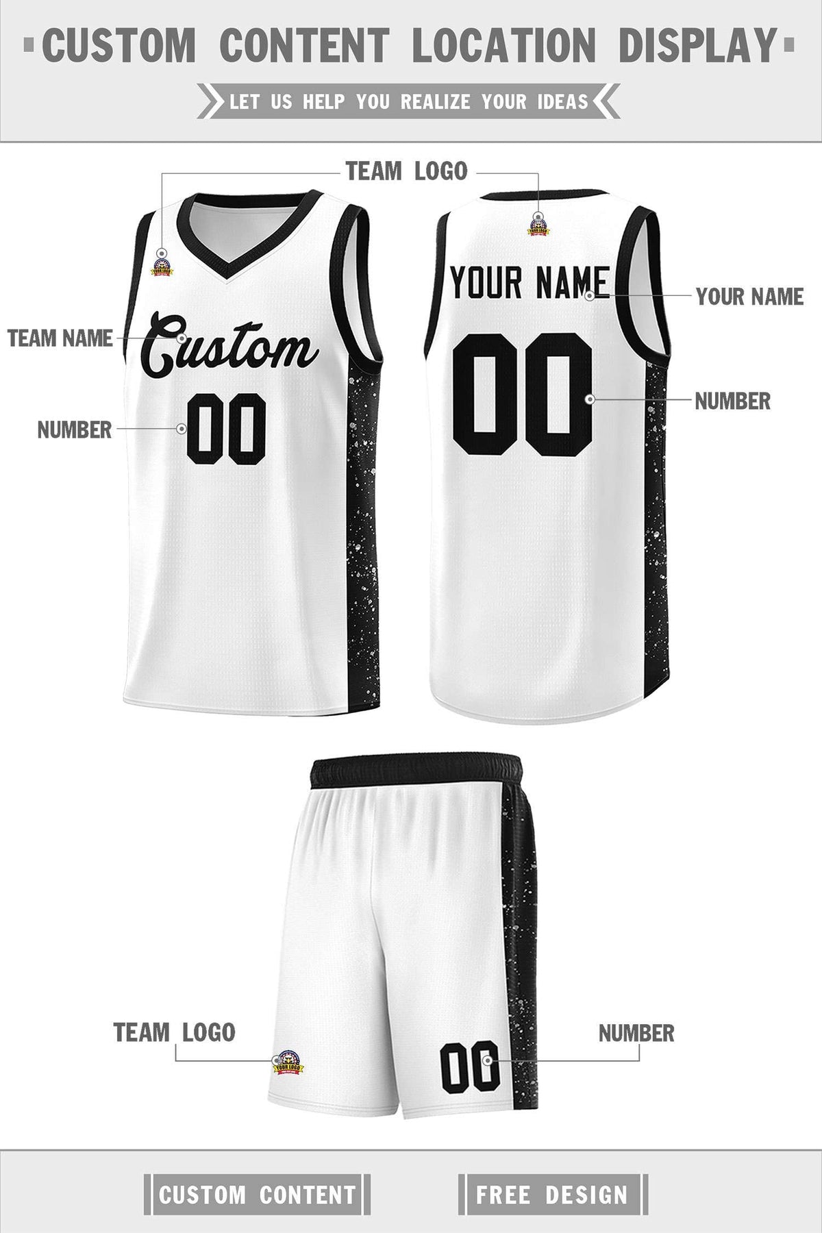 Custom Neon Green Navy-White Side Two-Tone Classic Sports Uniform Basketball Jersey |KXKSHOP