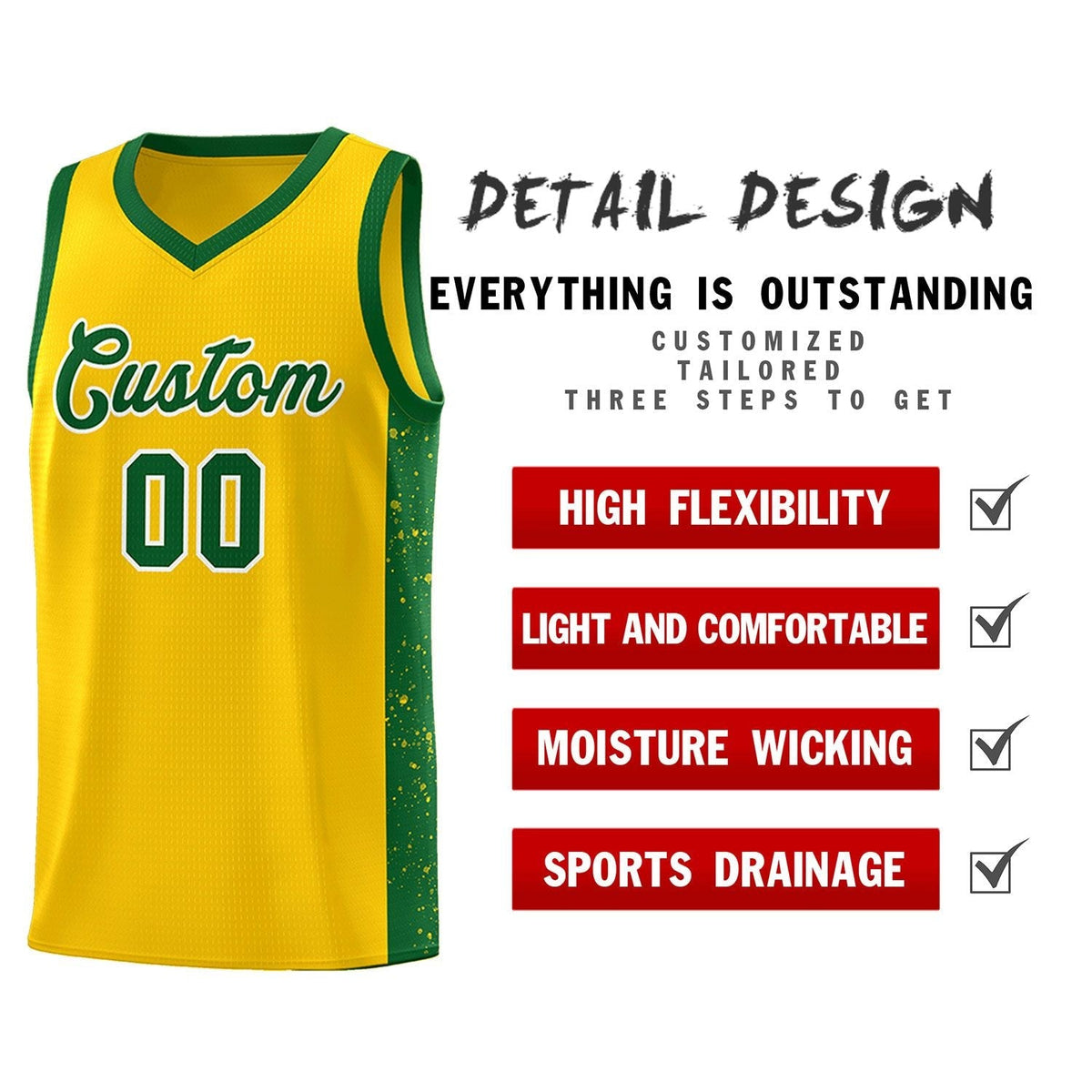 Custom Neon Green Navy-White Side Two-Tone Classic Sports Uniform Basketball Jersey |KXKSHOP