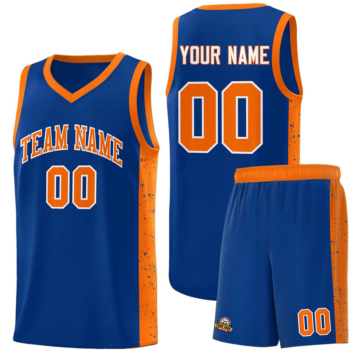 Custom Neon Green Navy-White Side Two-Tone Classic Sports Uniform Basketball Jersey |KXKSHOP