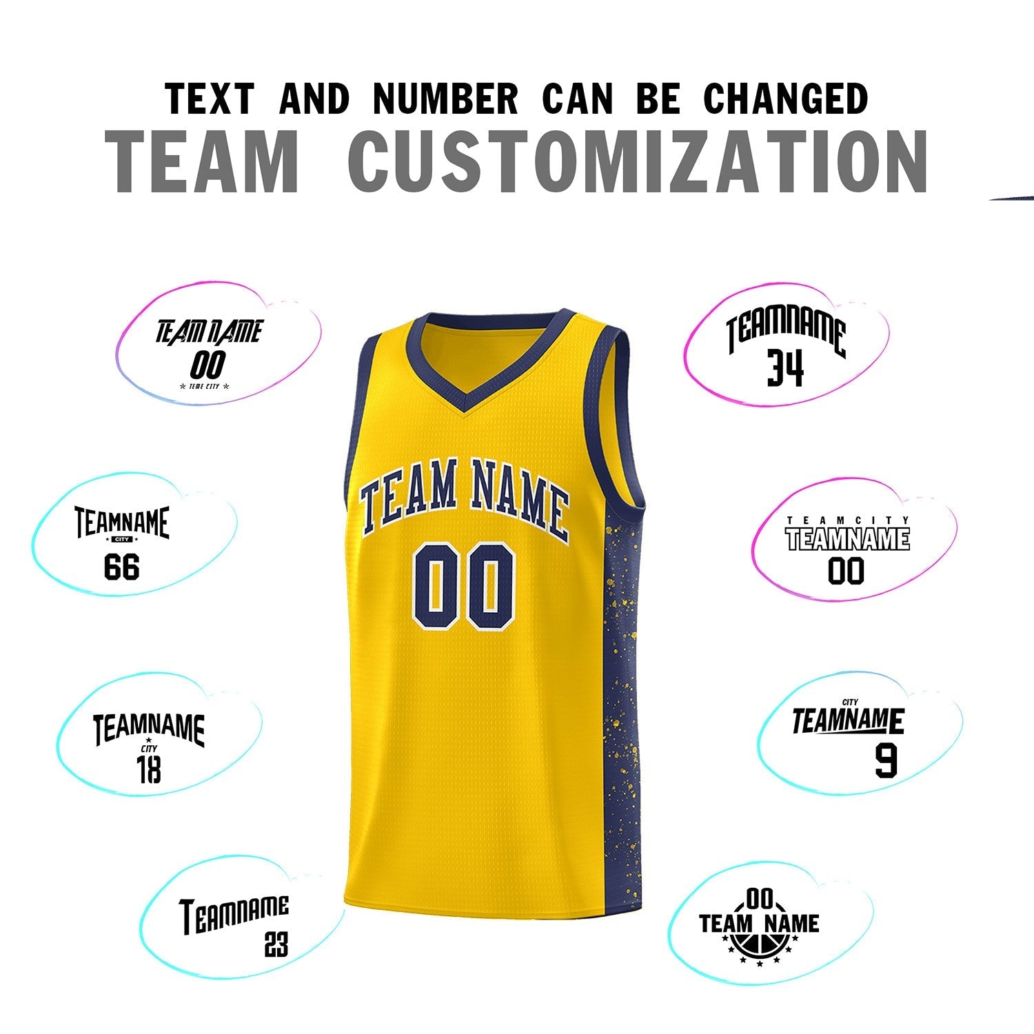 Custom Neon Green Navy-White Side Two-Tone Classic Sports Uniform Basketball Jersey |KXKSHOP