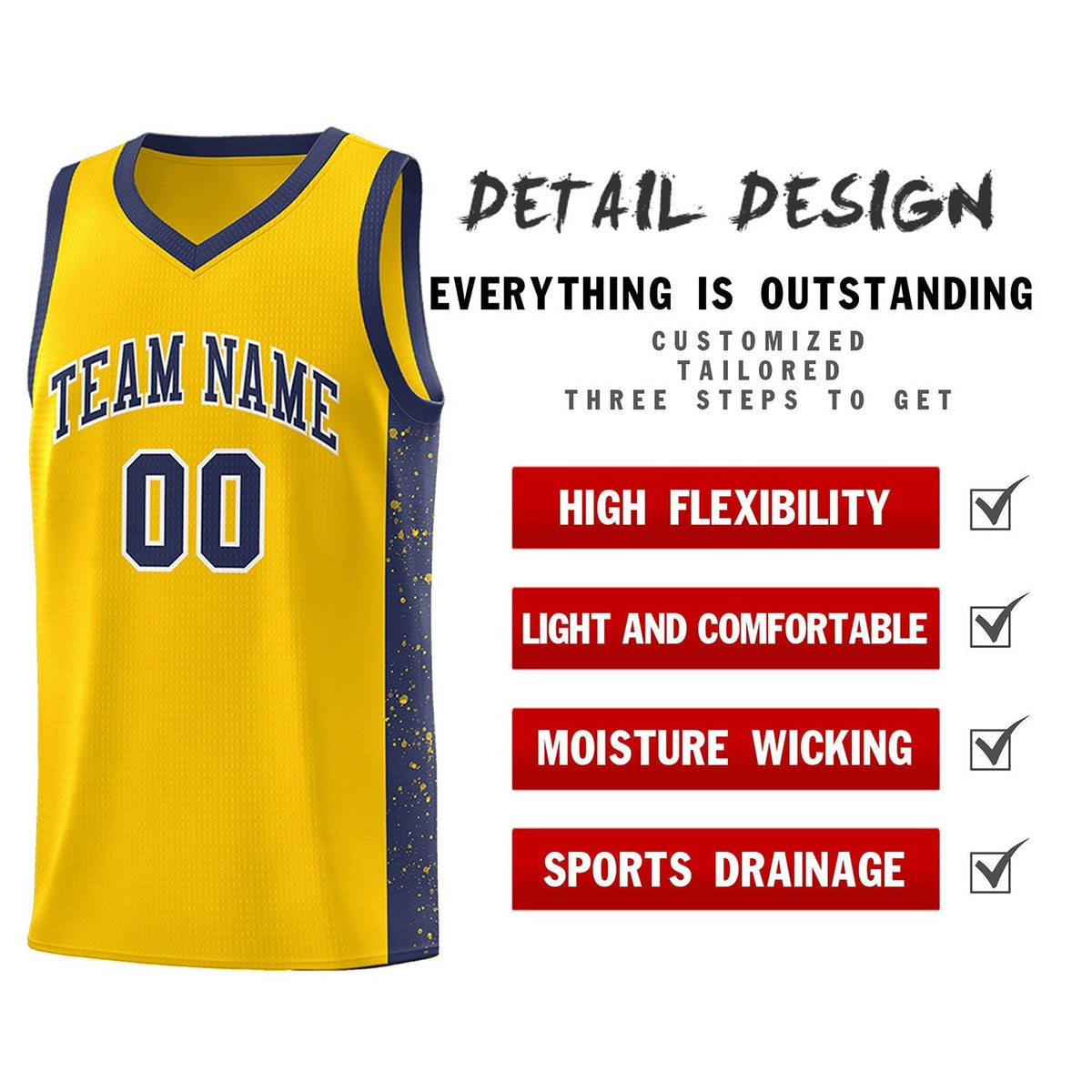 Custom Neon Green Navy-White Side Two-Tone Classic Sports Uniform Basketball Jersey |KXKSHOP