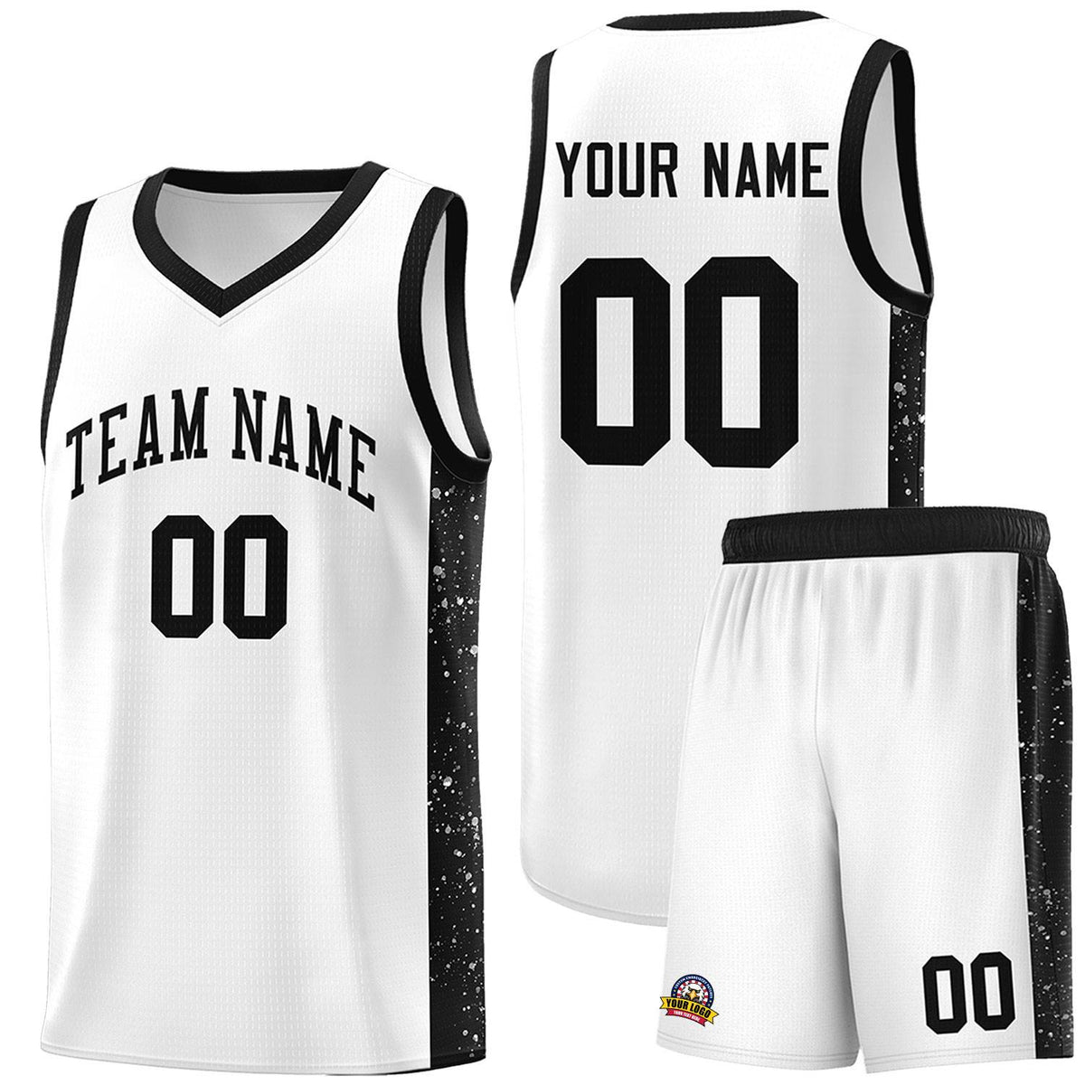 Custom Neon Green Navy-White Side Two-Tone Classic Sports Uniform Basketball Jersey |KXKSHOP
