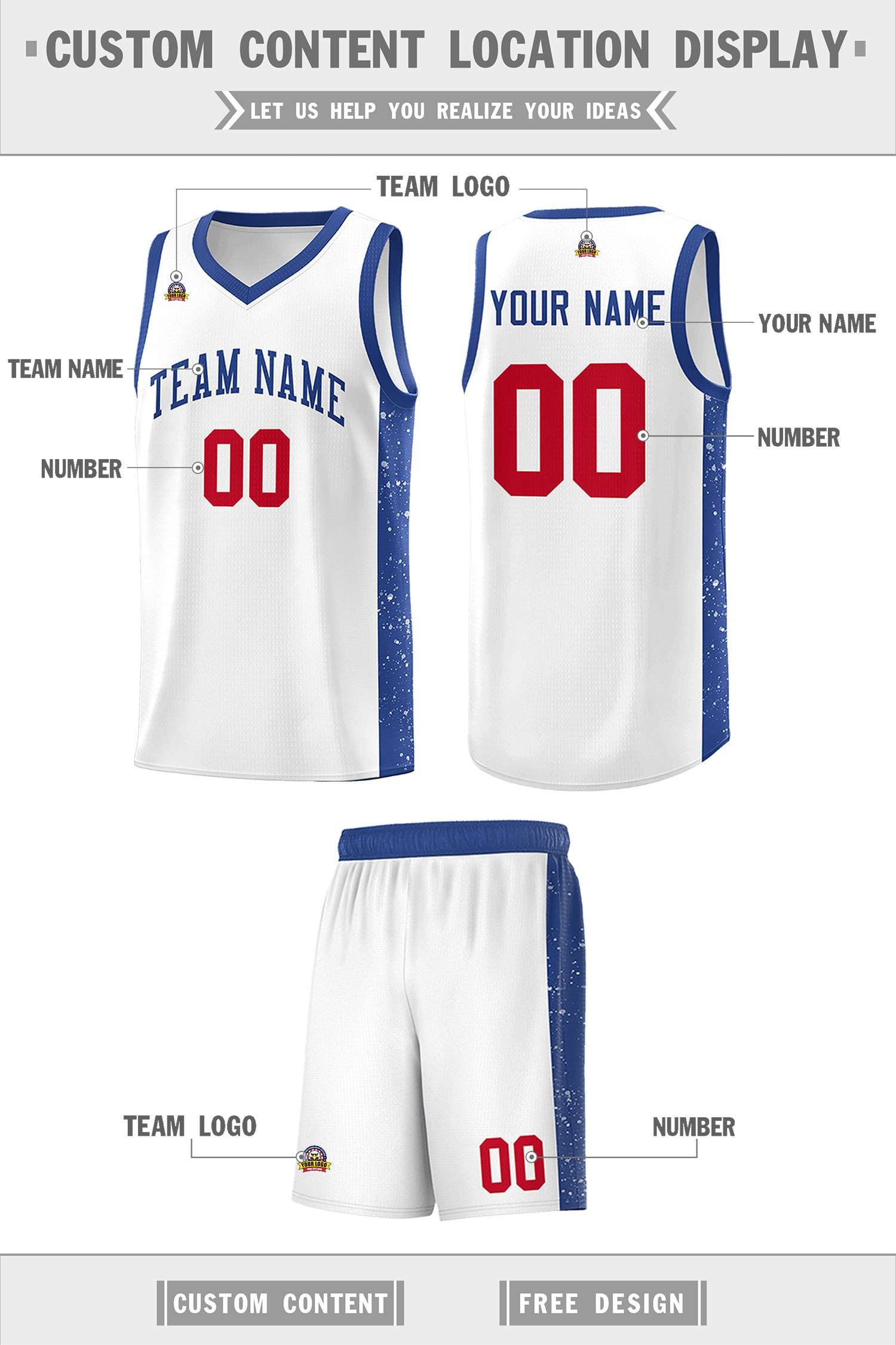 Custom Neon Green Navy-White Side Two-Tone Classic Sports Uniform Basketball Jersey |KXKSHOP