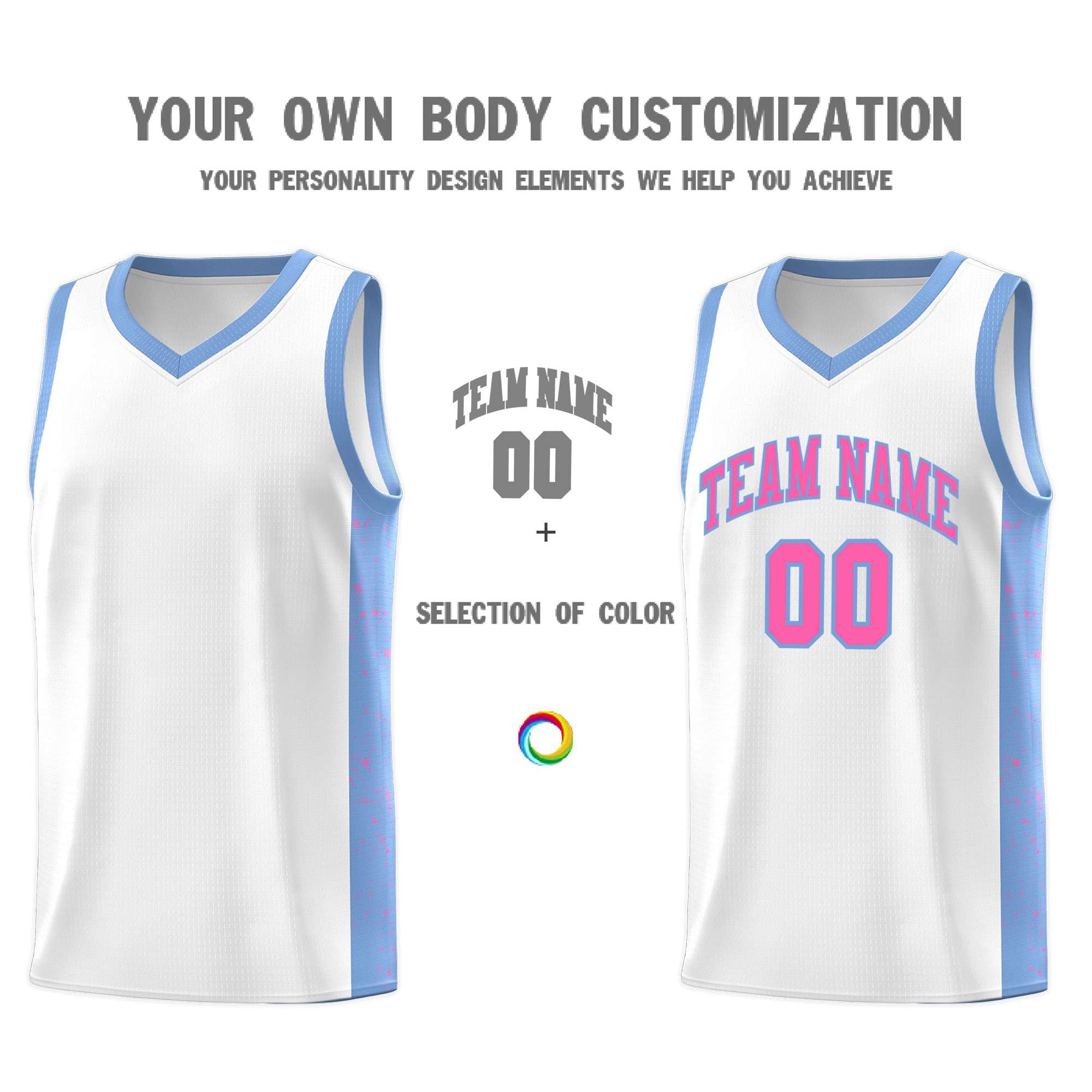 Custom Neon Green Navy-White Side Two-Tone Classic Sports Uniform Basketball Jersey |KXKSHOP