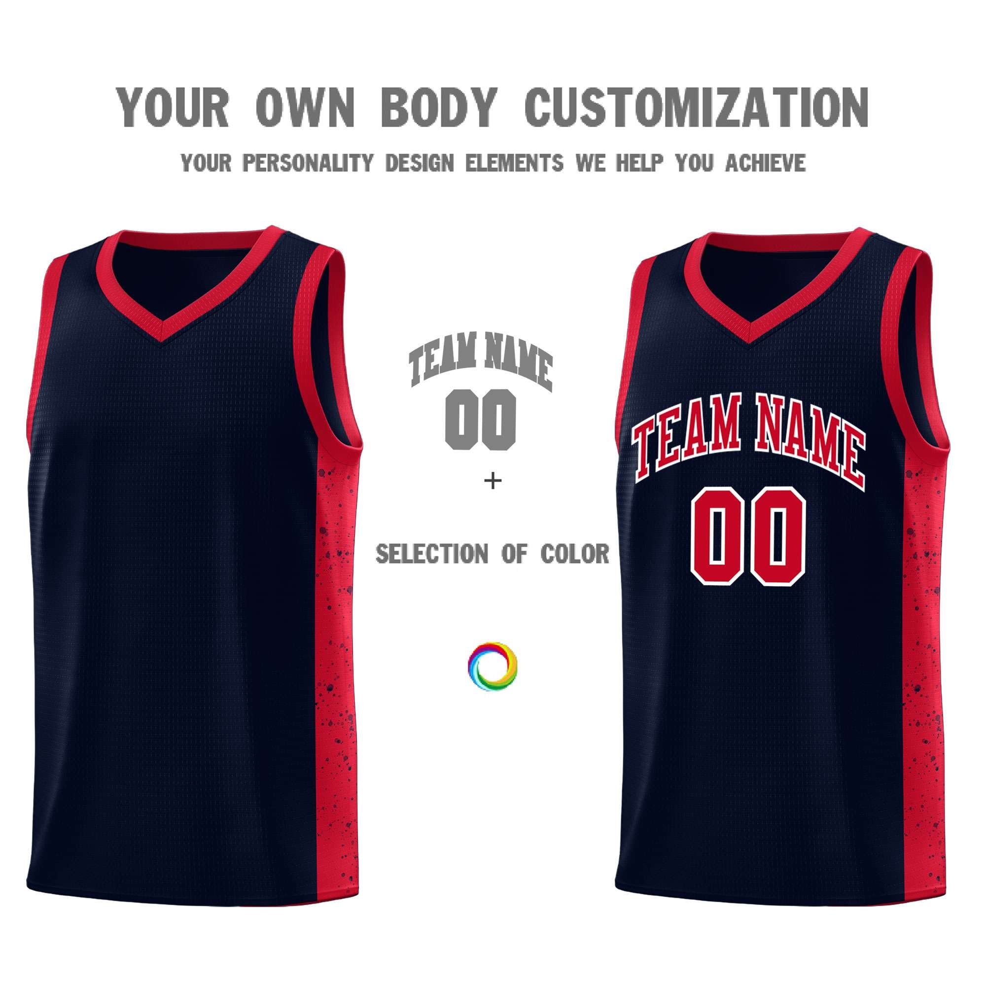 Custom Neon Green Navy-White Side Two-Tone Classic Sports Uniform Basketball Jersey |KXKSHOP