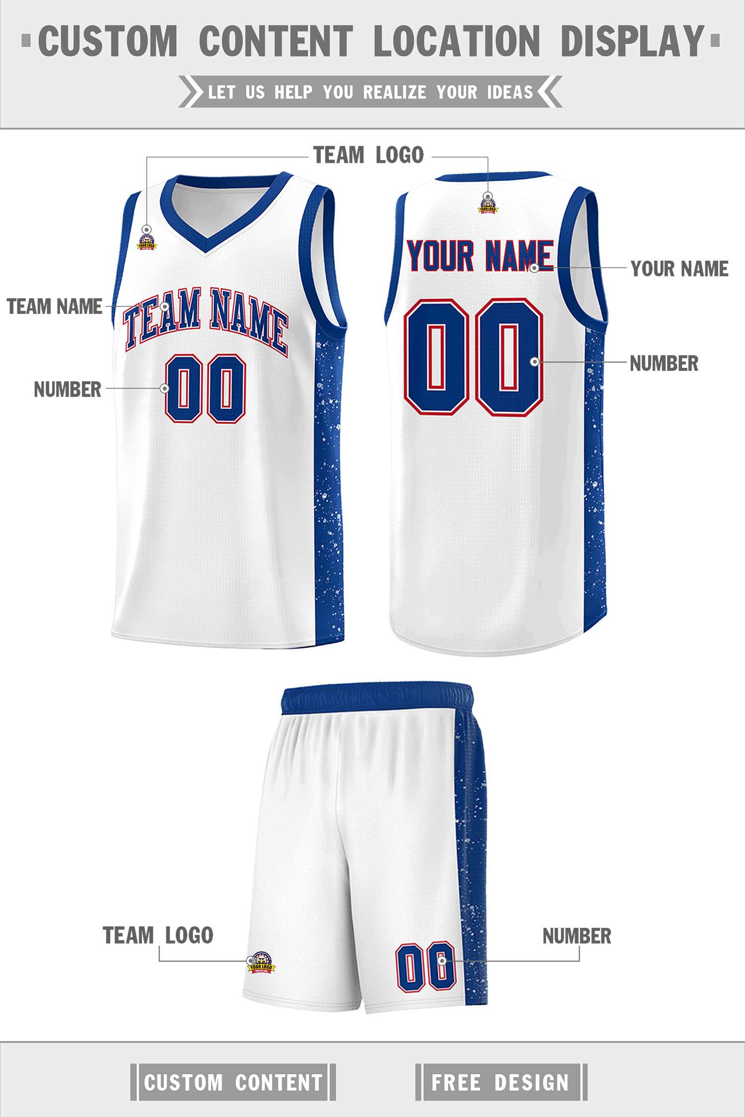 Custom Neon Green Navy-White Side Two-Tone Classic Sports Uniform Basketball Jersey |KXKSHOP