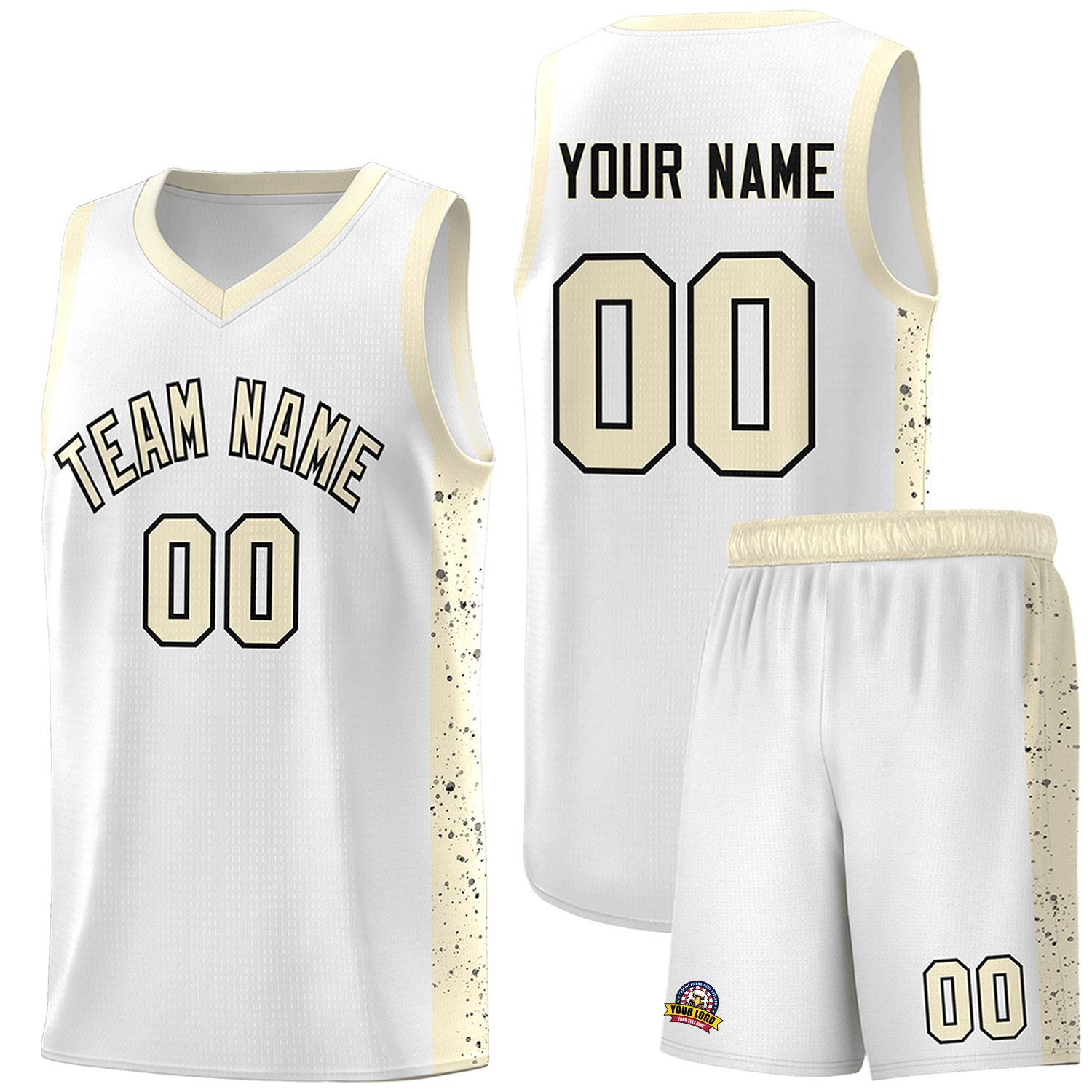 Custom Neon Green Navy-White Side Two-Tone Classic Sports Uniform Basketball Jersey |KXKSHOP