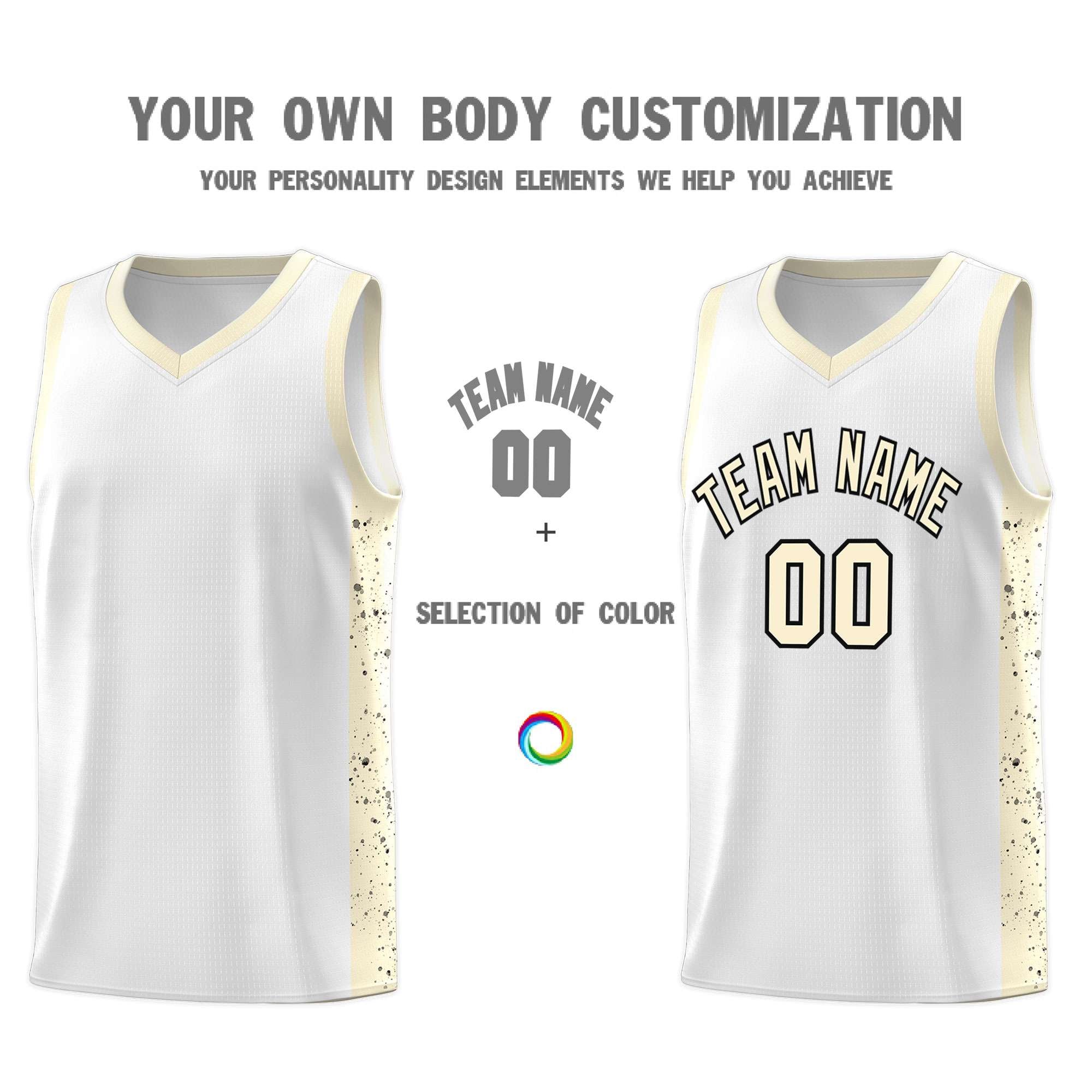 Custom Neon Green Navy-White Side Two-Tone Classic Sports Uniform Basketball Jersey |KXKSHOP