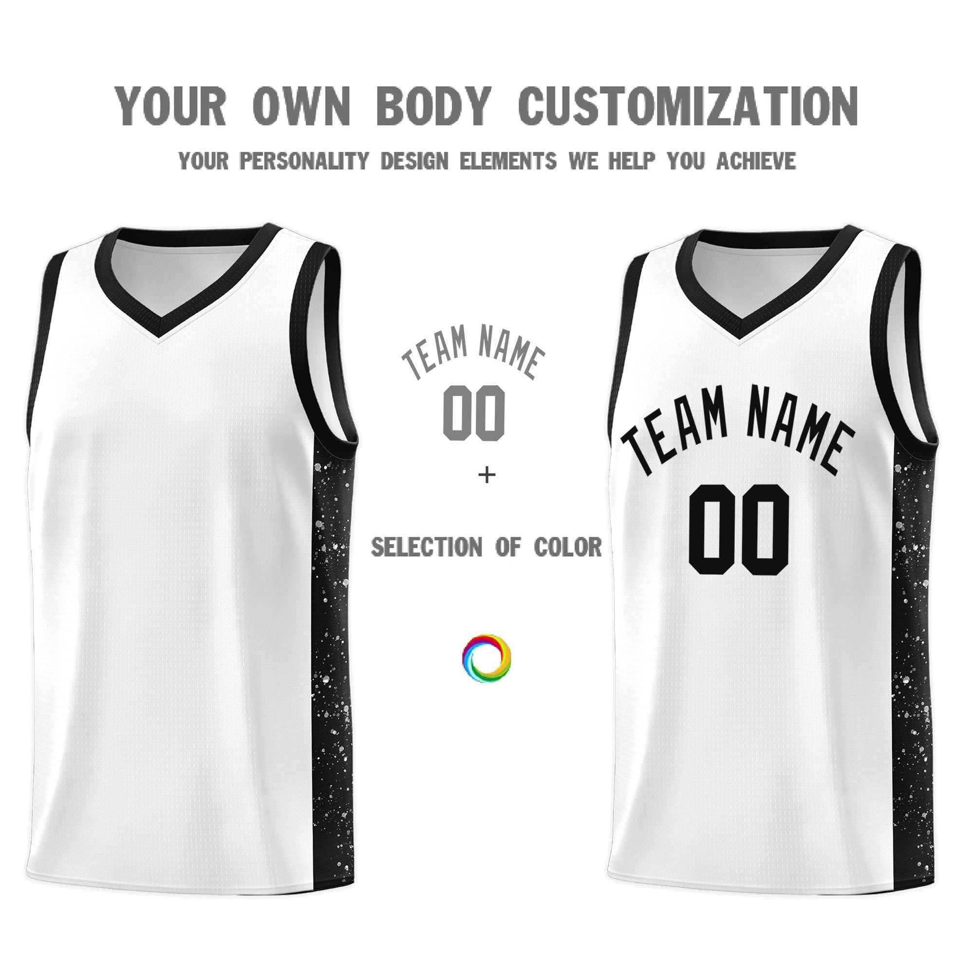 Custom Neon Green Navy-White Side Two-Tone Classic Sports Uniform Basketball Jersey |KXKSHOP