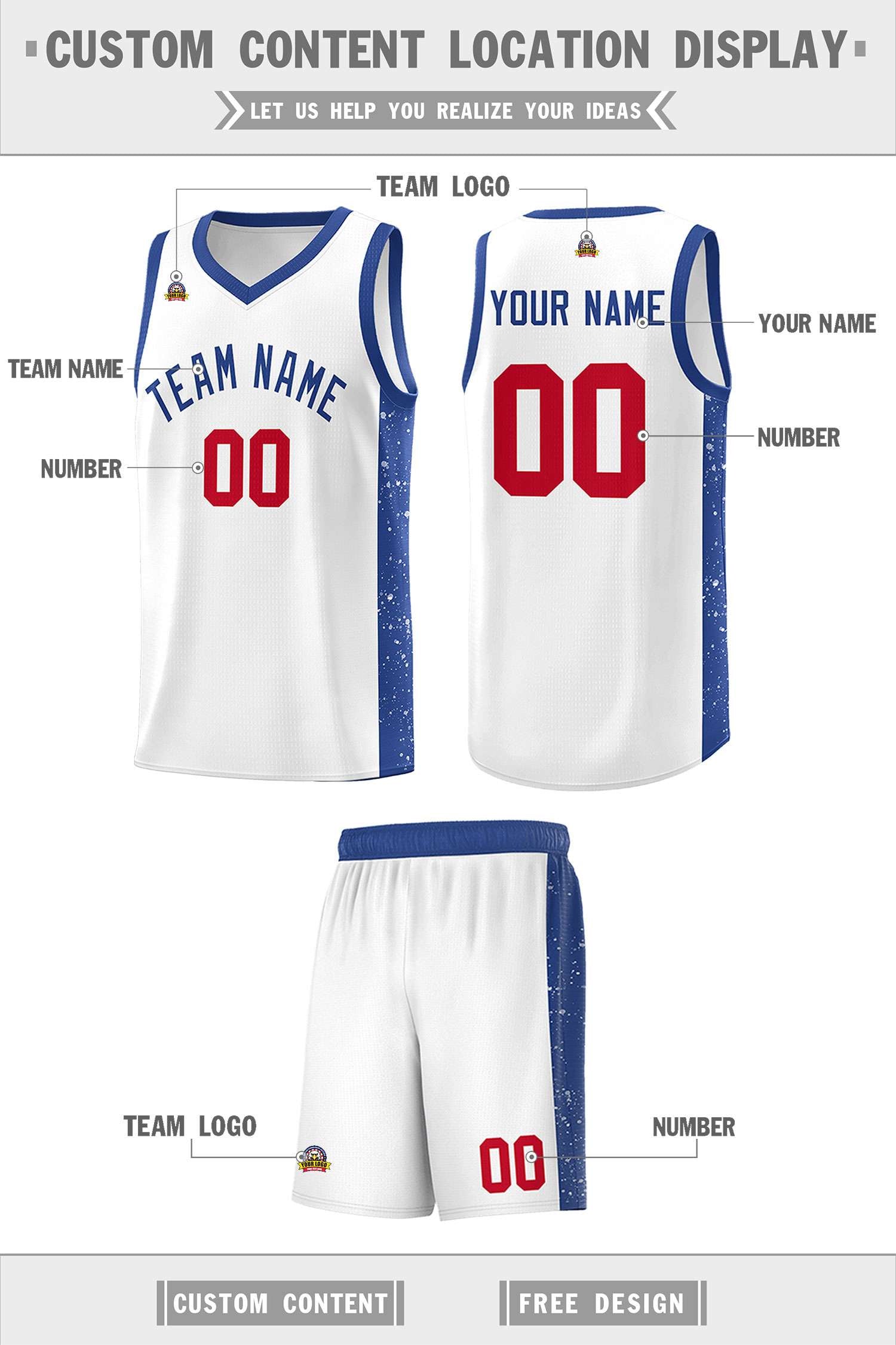 Custom Neon Green Navy-White Side Two-Tone Classic Sports Uniform Basketball Jersey |KXKSHOP