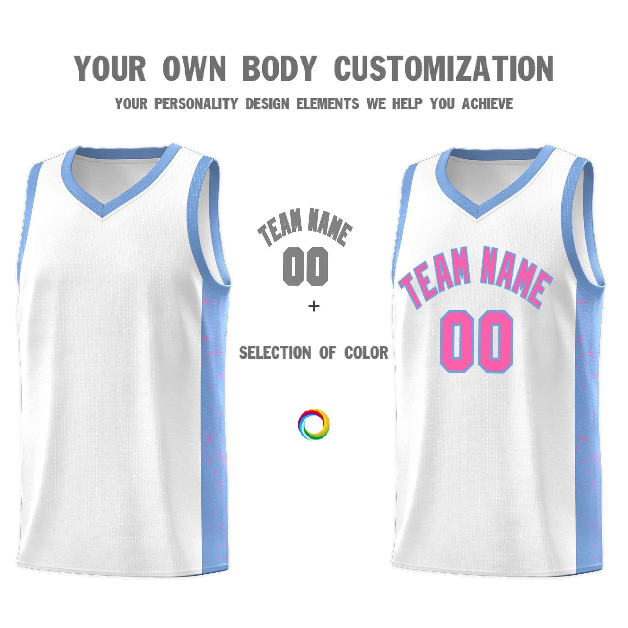 Custom Neon Green Navy-White Side Two-Tone Classic Sports Uniform Basketball Jersey |KXKSHOP
