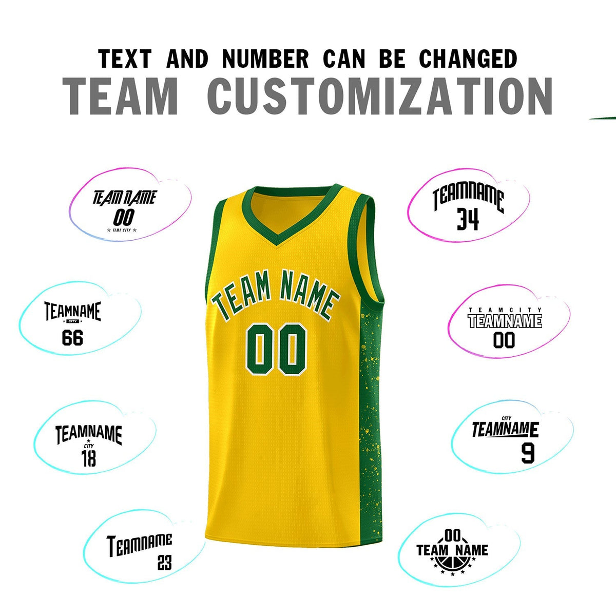 Custom Neon Green Navy-White Side Two-Tone Classic Sports Uniform Basketball Jersey |KXKSHOP