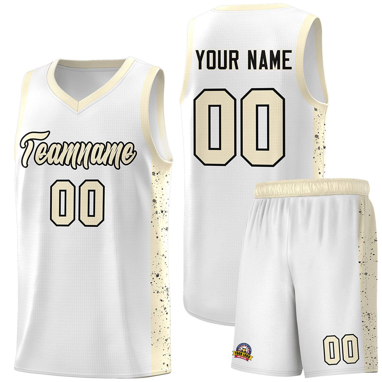 Custom Neon Green Navy-White Side Two-Tone Classic Sports Uniform Basketball Jersey |KXKSHOP