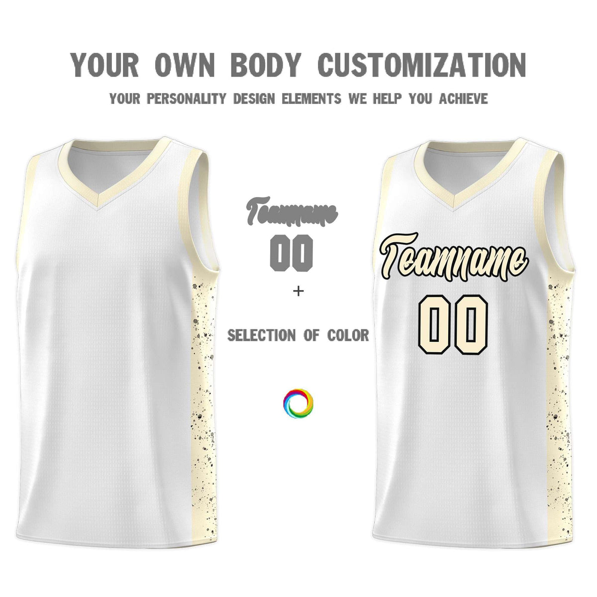 Custom Neon Green Navy-White Side Two-Tone Classic Sports Uniform Basketball Jersey |KXKSHOP