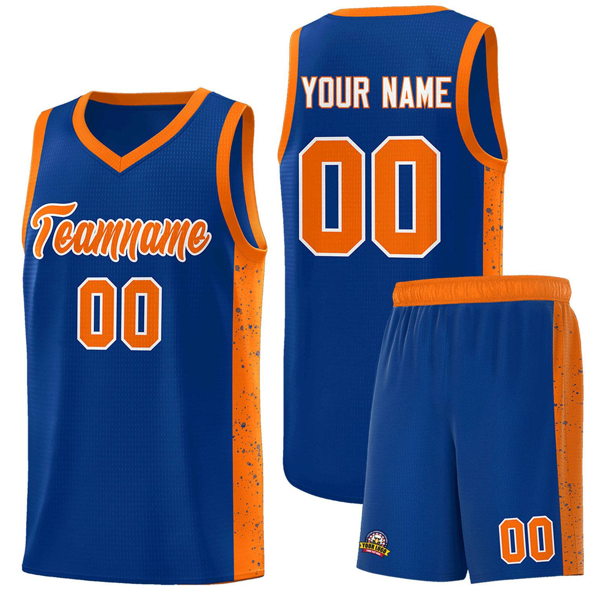 Custom Neon Green Navy-White Side Two-Tone Classic Sports Uniform Basketball Jersey |KXKSHOP