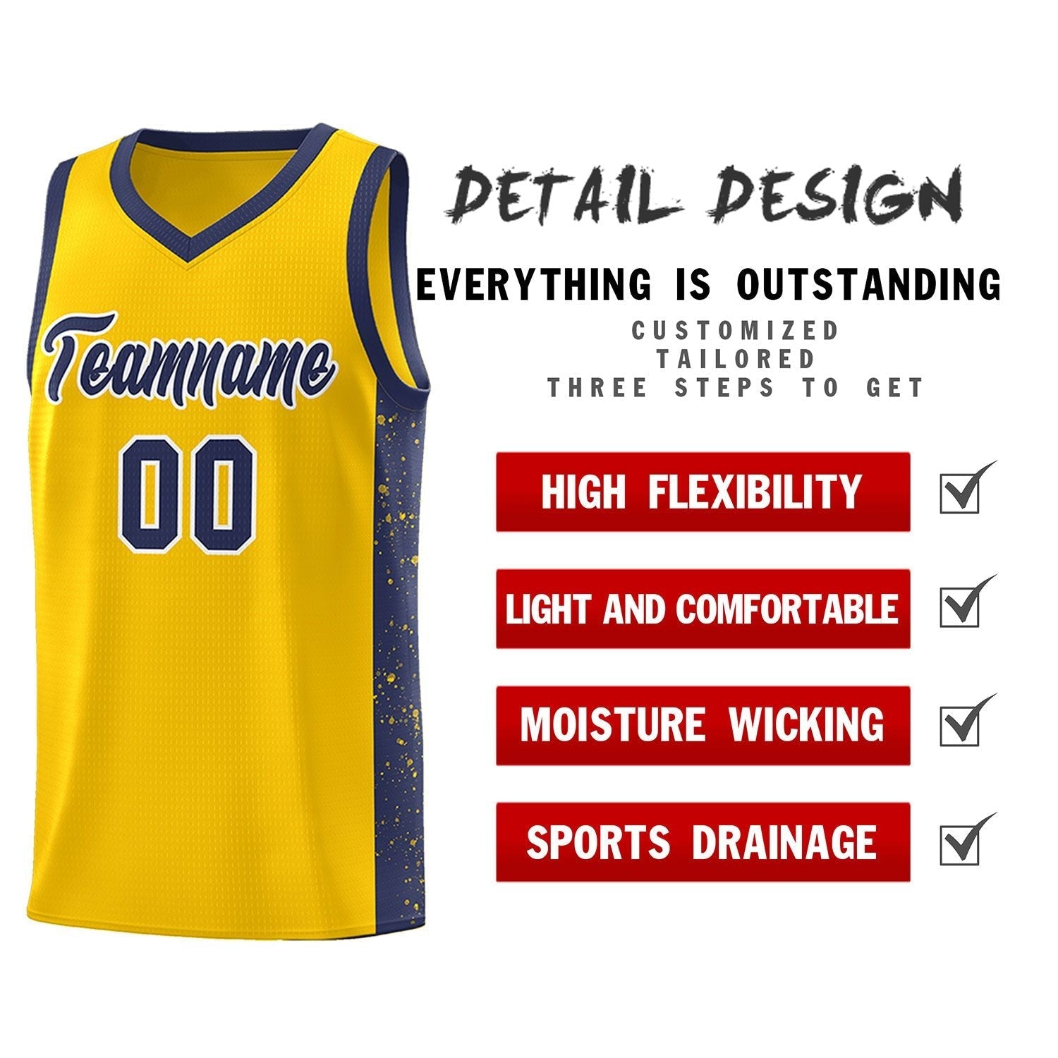 Custom Neon Green Navy-White Side Two-Tone Classic Sports Uniform Basketball Jersey |KXKSHOP